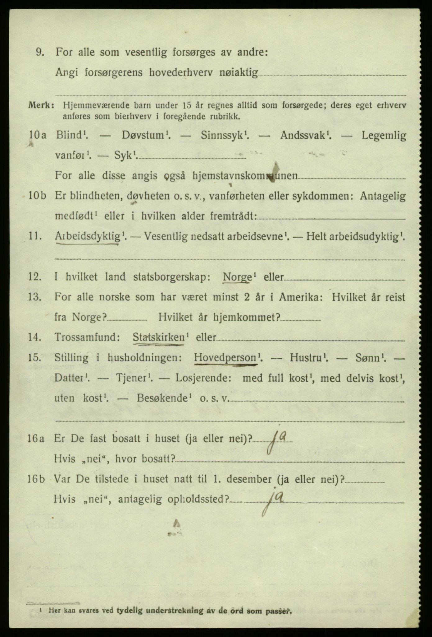 SAB, 1920 census for Leikanger, 1920, p. 2243