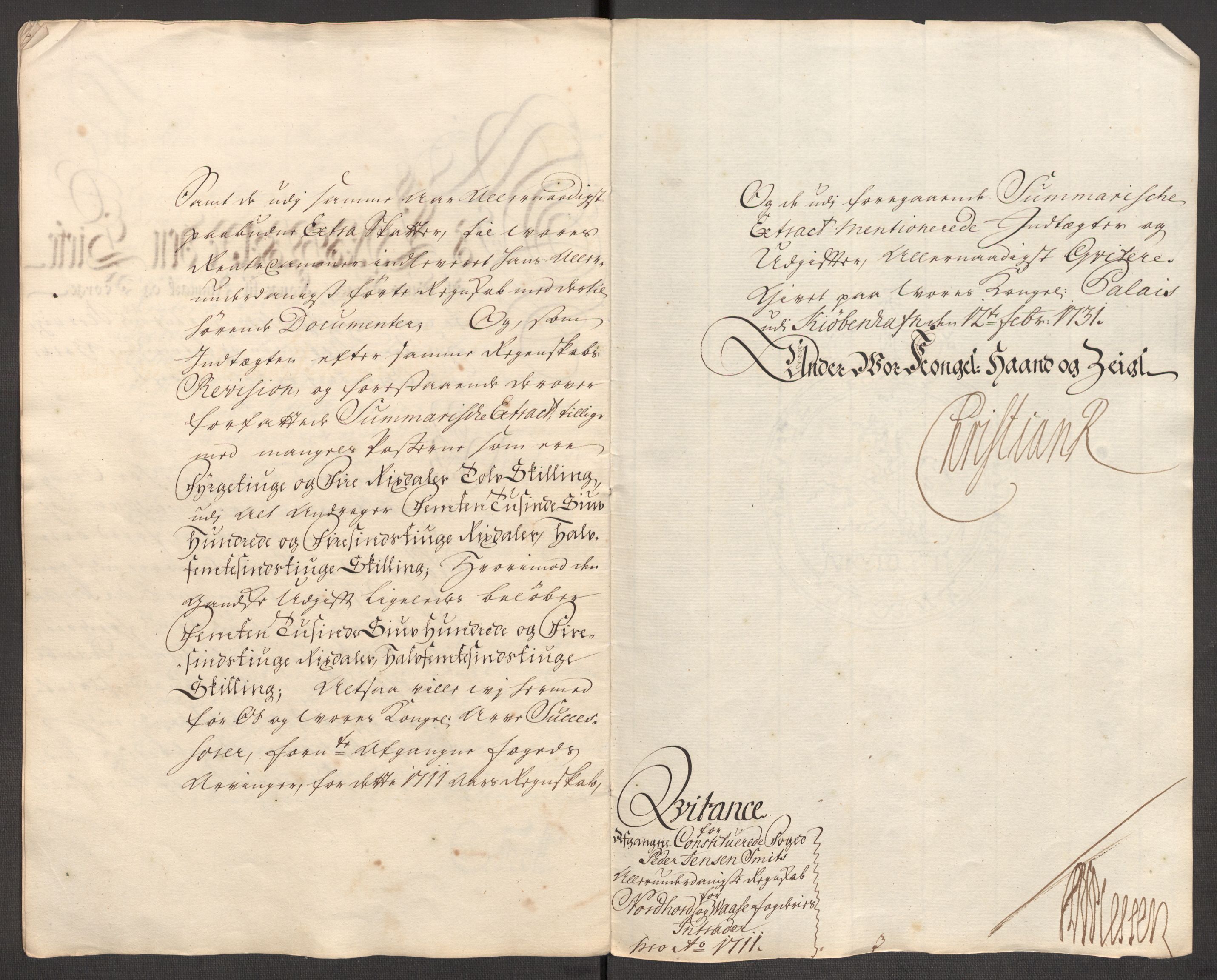 Rentekammeret inntil 1814, Reviderte regnskaper, Fogderegnskap, AV/RA-EA-4092/R51/L3192: Fogderegnskap Nordhordland og Voss, 1711, p. 29