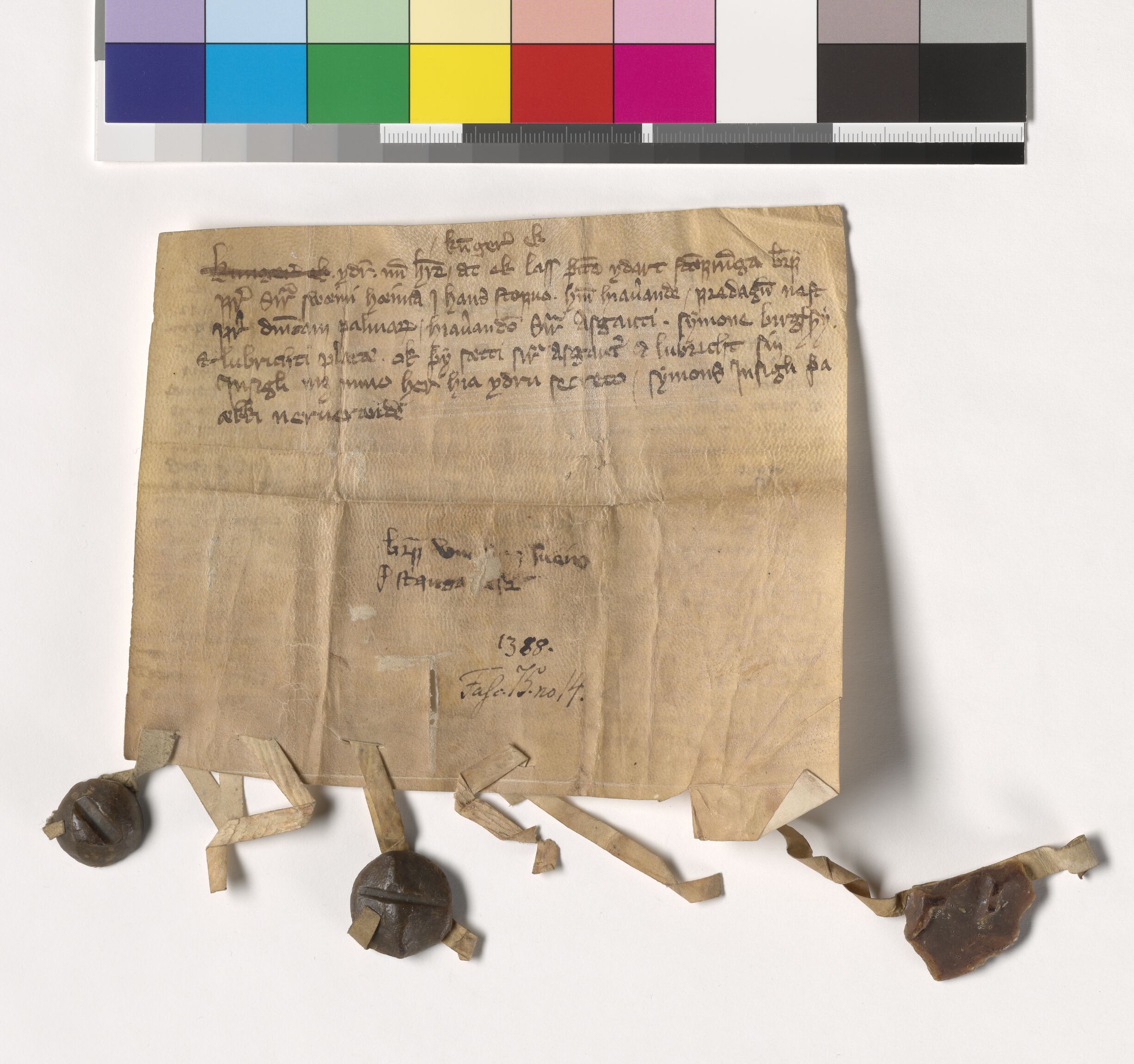 Riksarkivets diplomsamling, AV/RA-EA-5965/F05/L0186: NRA AM fasc. 75 nr. 14-19, 1388, p. 3