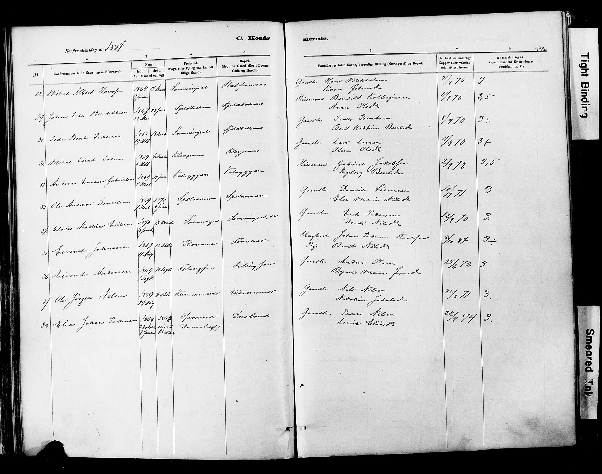 Ministerialprotokoller, klokkerbøker og fødselsregistre - Nordland, AV/SAT-A-1459/820/L0295: Parish register (official) no. 820A16, 1880-1896, p. 192