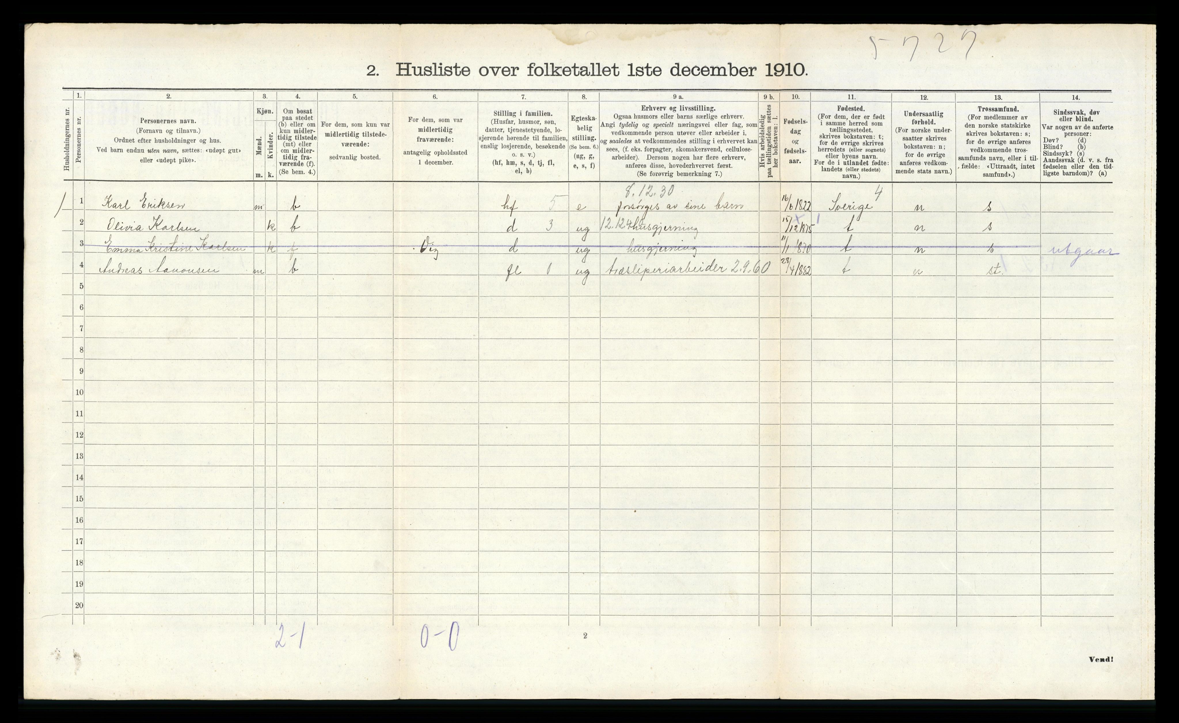 RA, 1910 census for Fjære, 1910, p. 1606