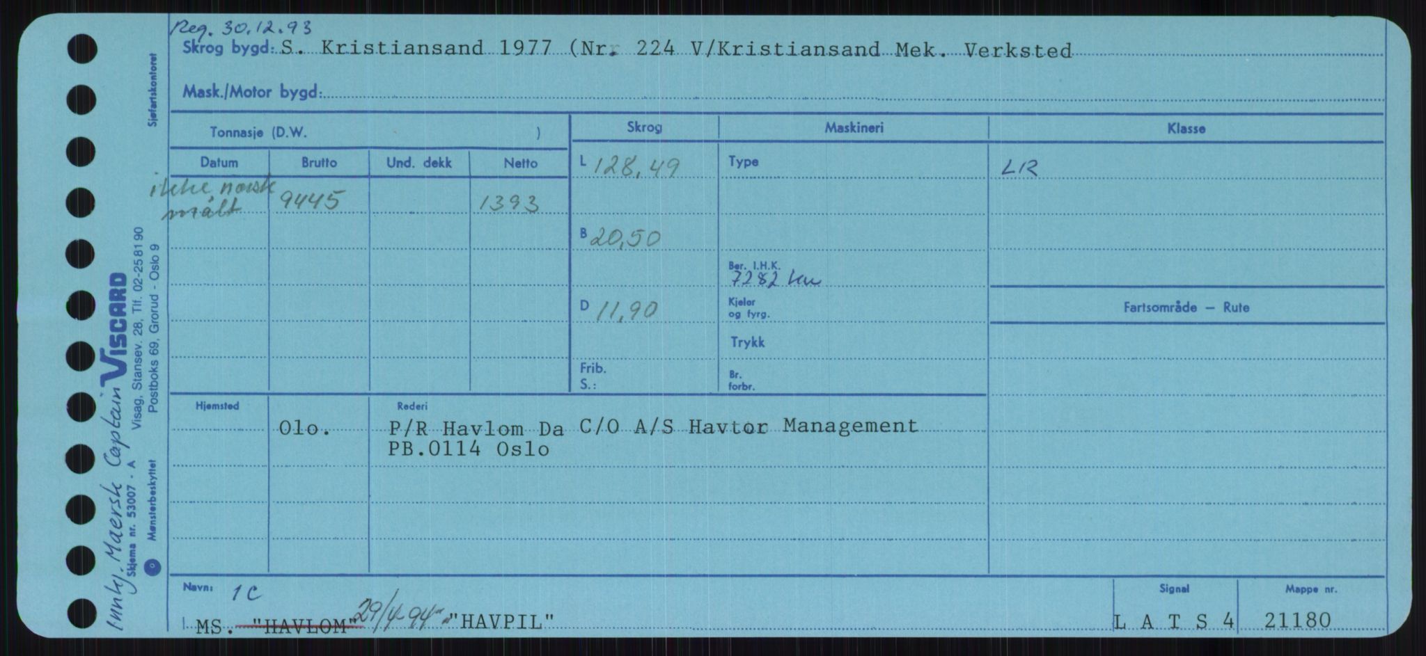 Sjøfartsdirektoratet med forløpere, Skipsmålingen, AV/RA-S-1627/H/Ha/L0002/0002: Fartøy, Eik-Hill / Fartøy, G-Hill, p. 685