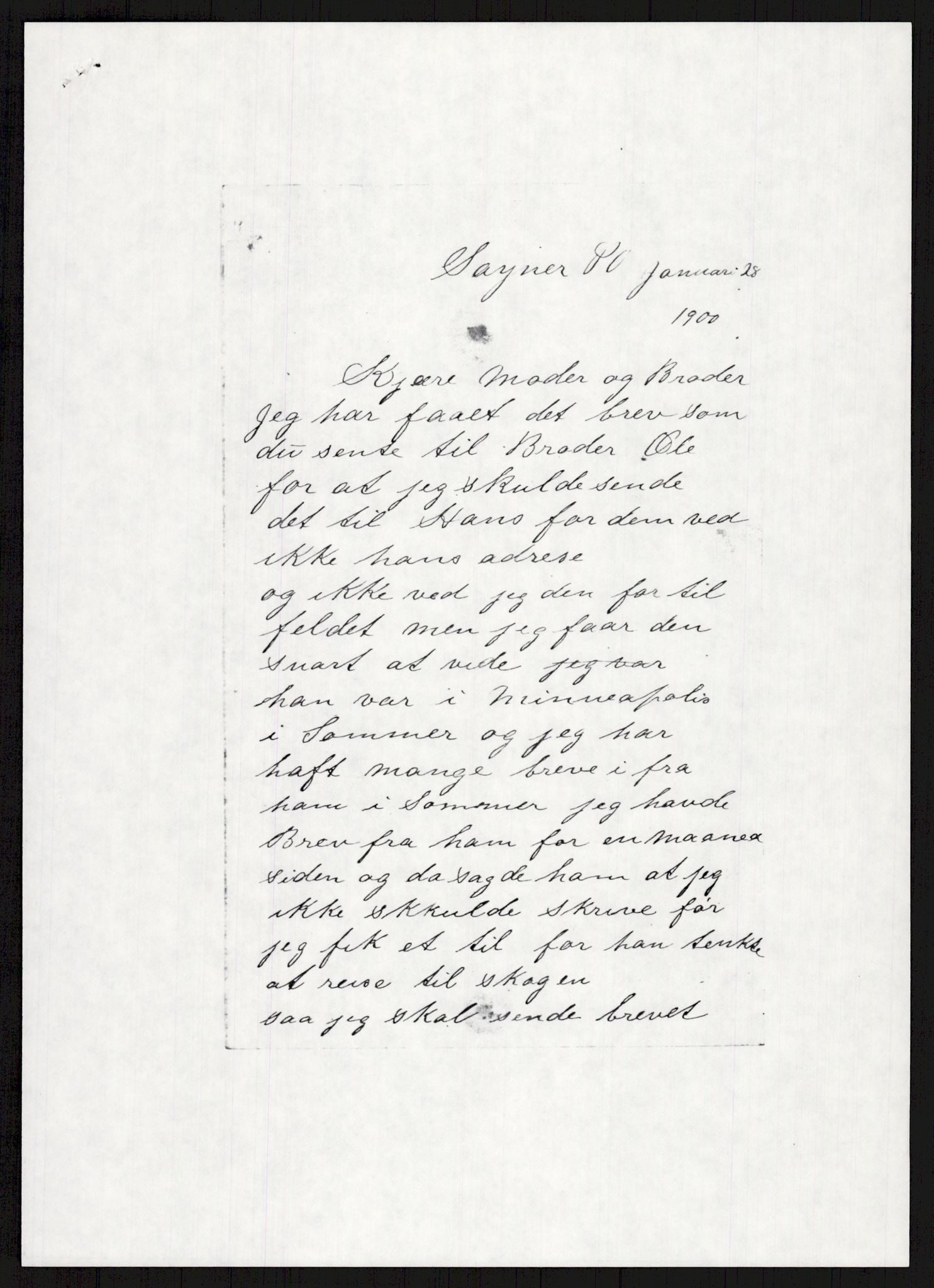 Samlinger til kildeutgivelse, Amerikabrevene, AV/RA-EA-4057/F/L0024: Innlån fra Telemark: Gunleiksrud - Willard, 1838-1914, p. 161