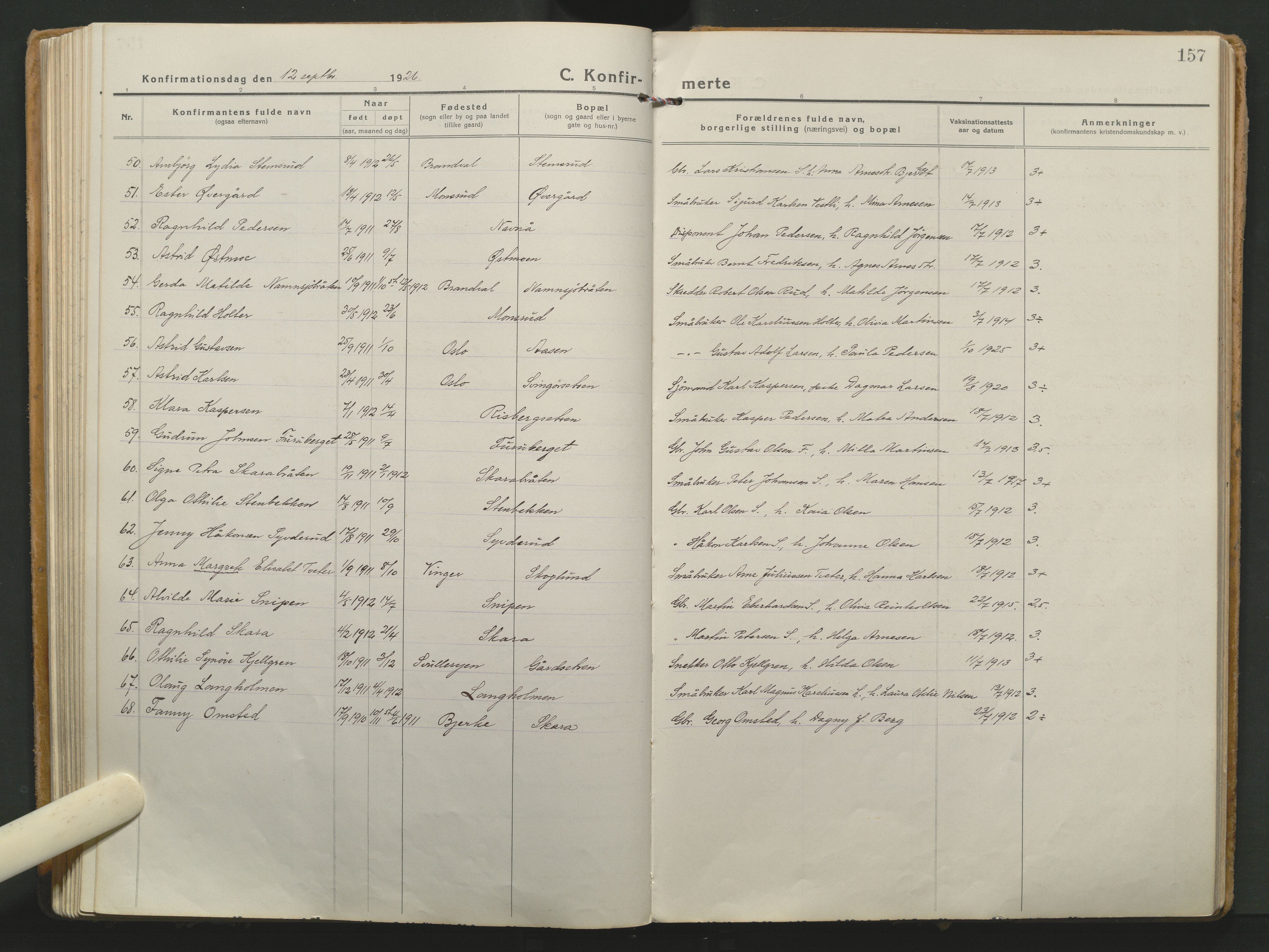 Grue prestekontor, AV/SAH-PREST-036/H/Ha/Haa/L0018: Parish register (official) no. 18, 1923-1940, p. 157