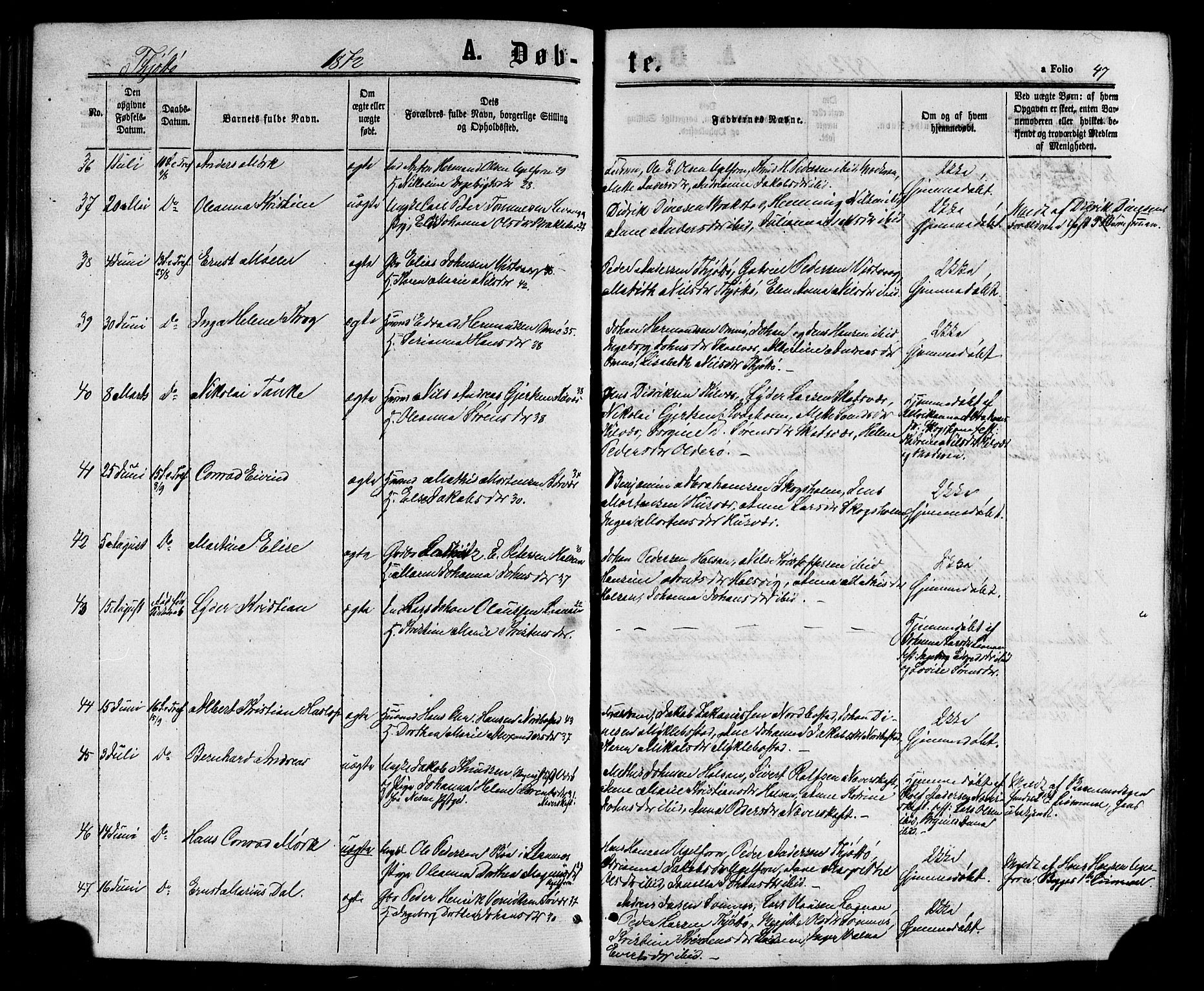 Ministerialprotokoller, klokkerbøker og fødselsregistre - Nordland, AV/SAT-A-1459/817/L0262: Parish register (official) no. 817A03/ 1, 1862-1877, p. 47