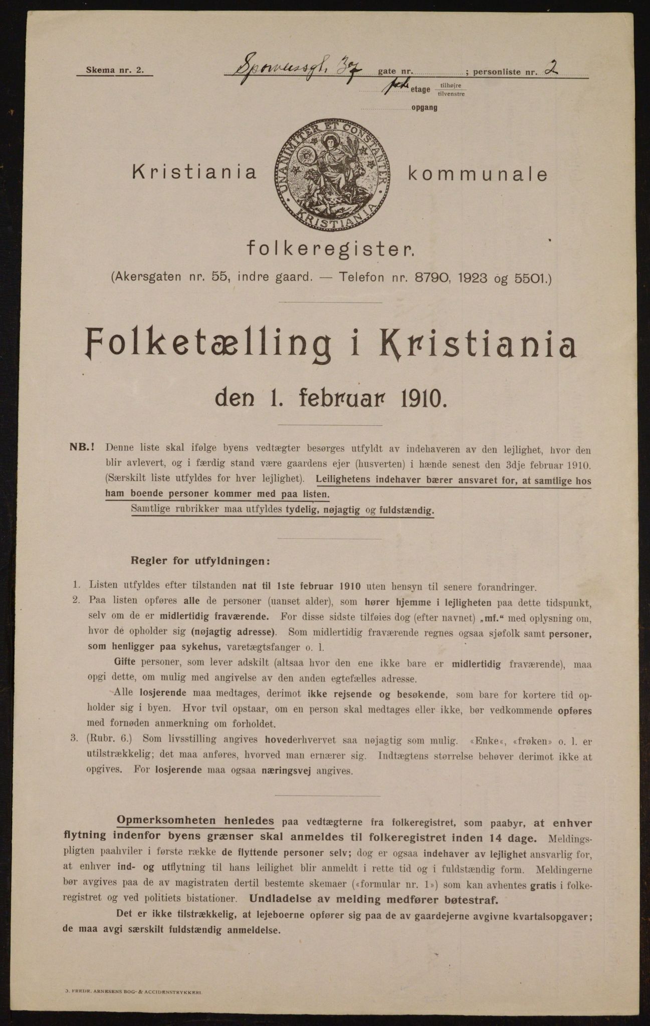 OBA, Municipal Census 1910 for Kristiania, 1910, p. 95739