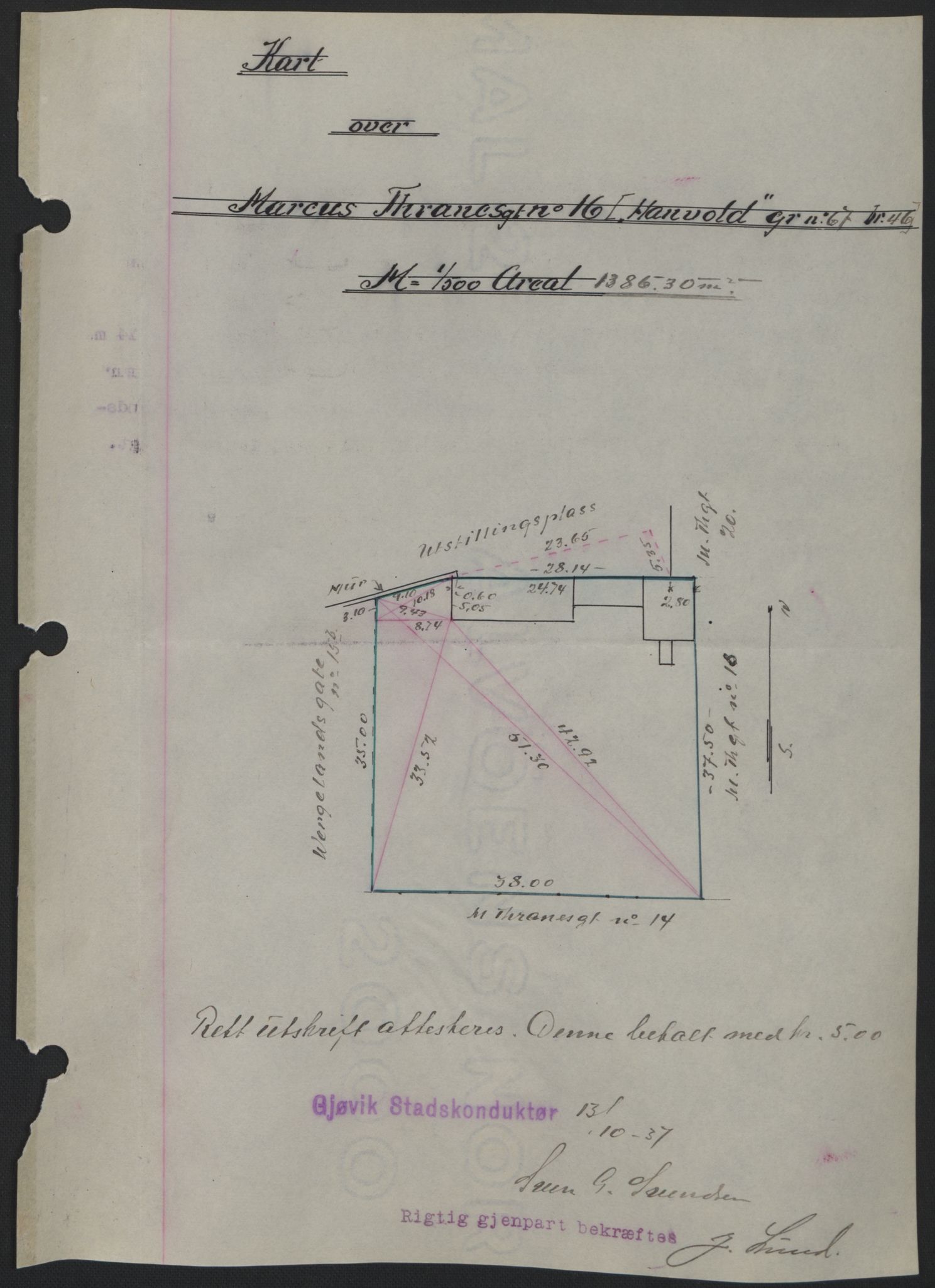 Toten tingrett, SAH/TING-006/H/Hb/Hbc/L0003: Mortgage book no. Hbc-03, 1937-1938, Diary no: : 2495/1937