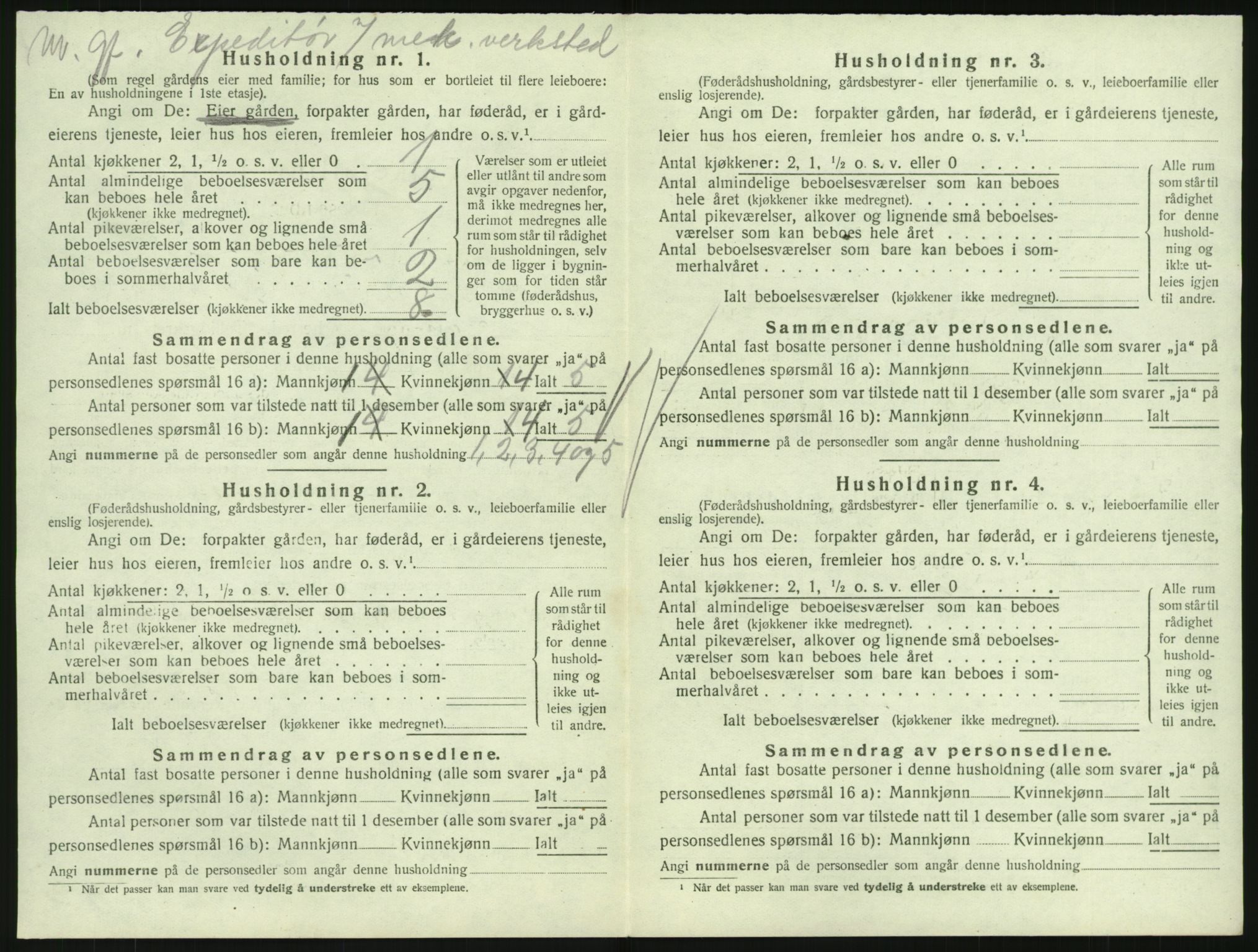 SAKO, 1920 census for Hedrum, 1920, p. 122