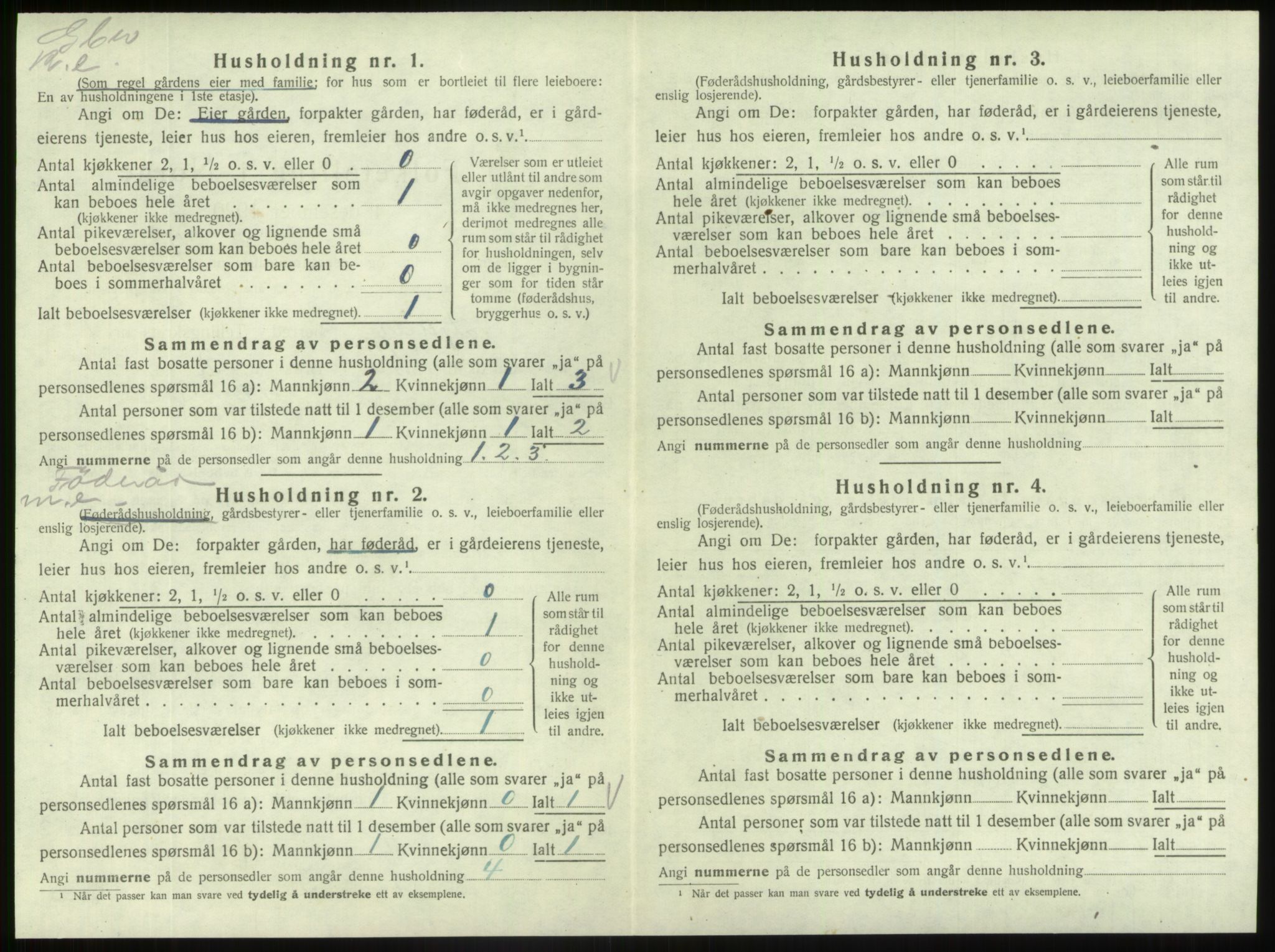 SAB, 1920 census for Fjaler, 1920, p. 583