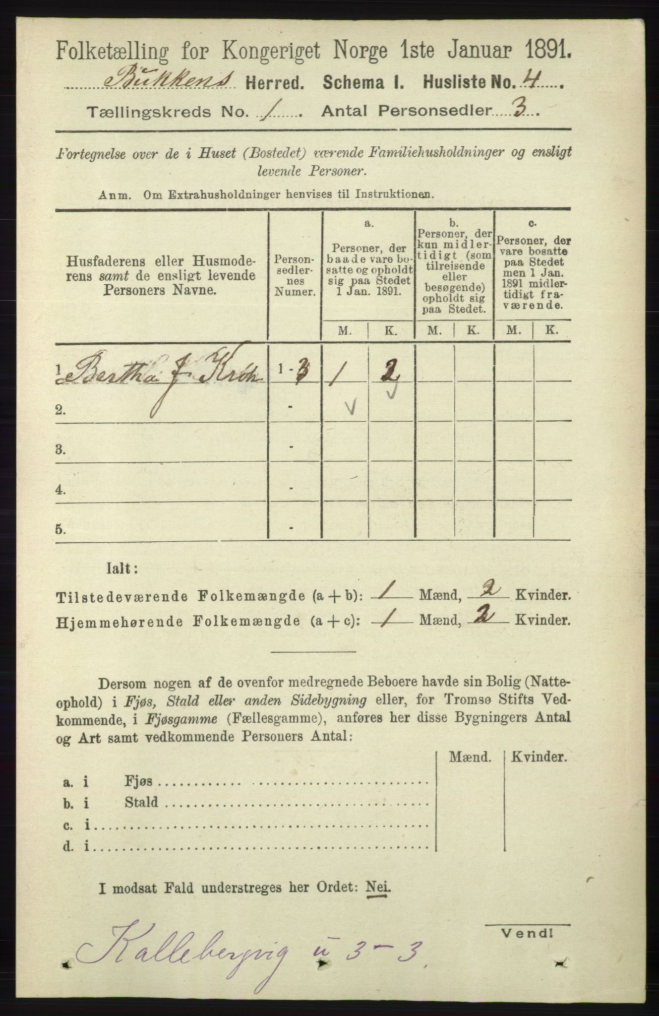 RA, 1891 census for 1145 Bokn, 1891, p. 18