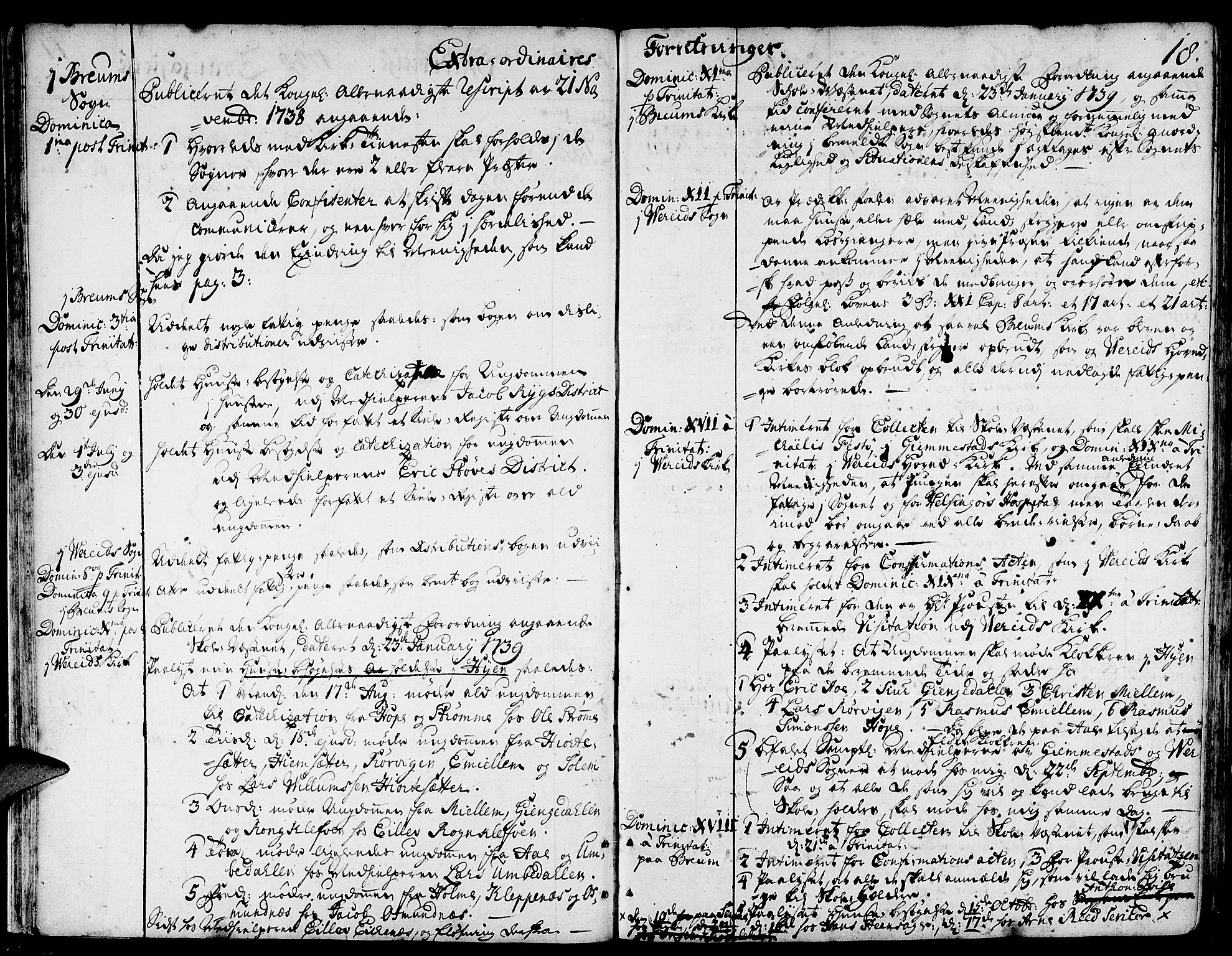 Gloppen sokneprestembete, AV/SAB-A-80101/H/Haa/Haaa/L0003: Parish register (official) no. A 3, 1739-1757, p. 18