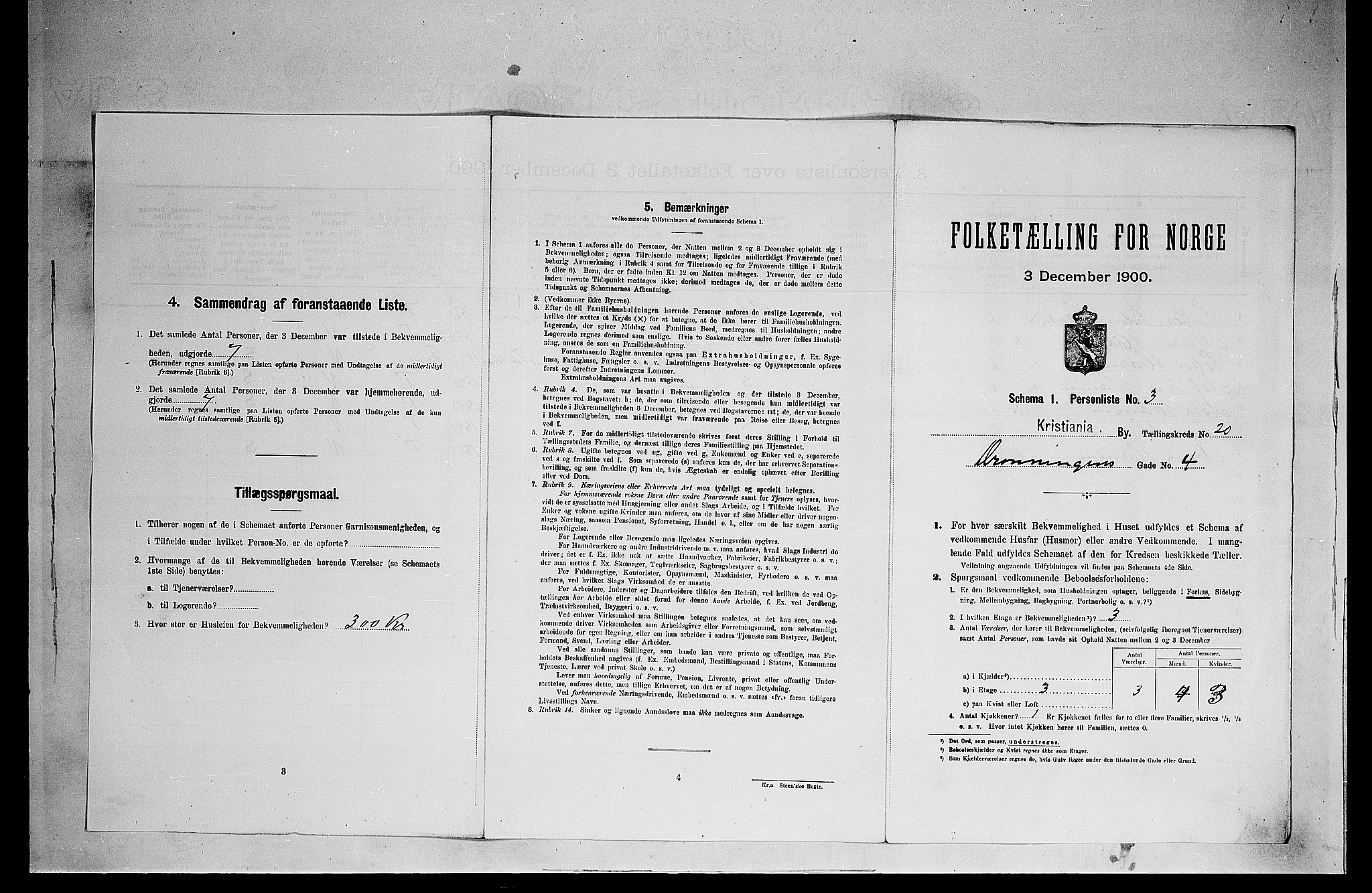 SAO, 1900 census for Kristiania, 1900, p. 17134