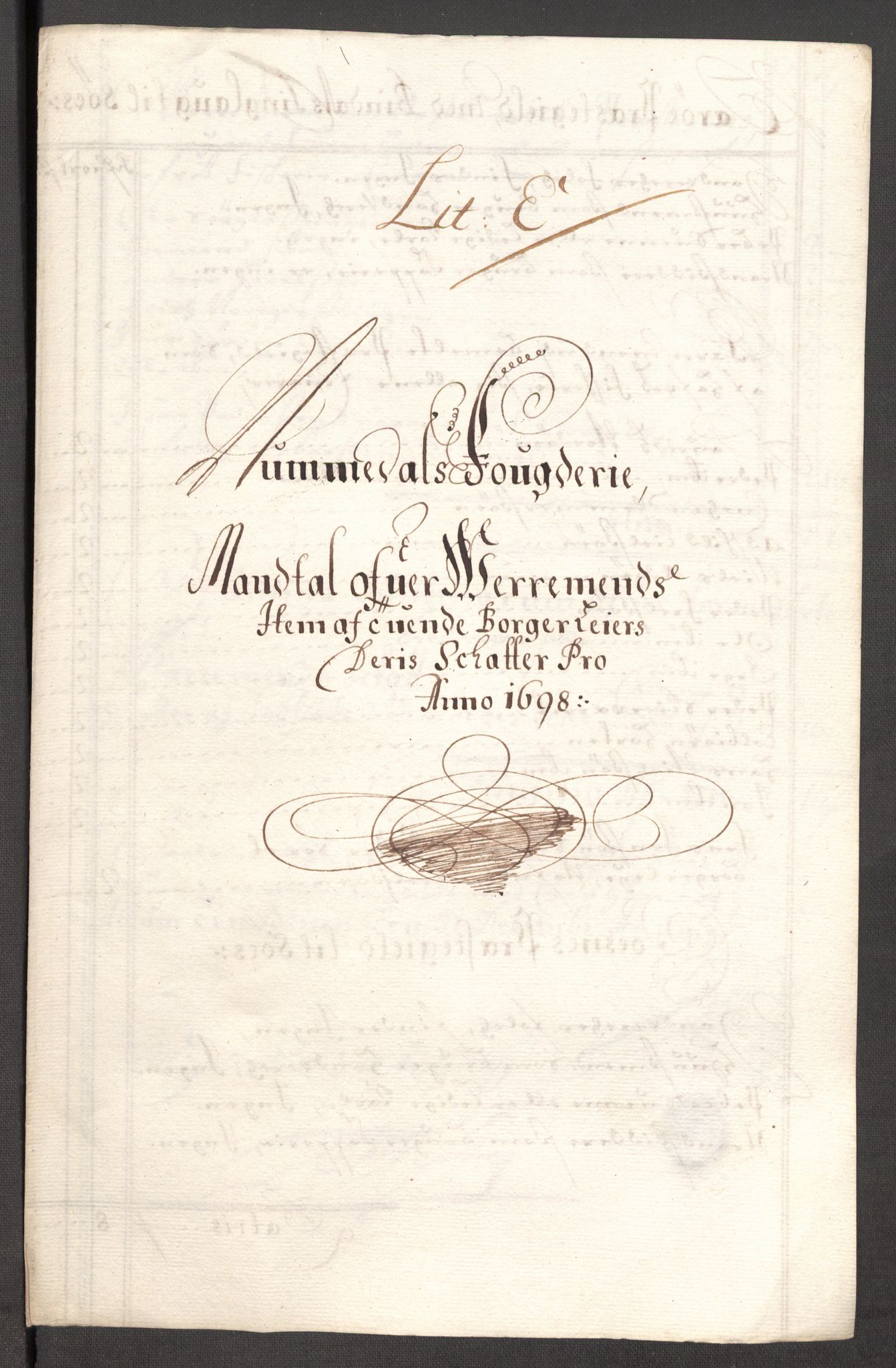 Rentekammeret inntil 1814, Reviderte regnskaper, Fogderegnskap, RA/EA-4092/R64/L4425: Fogderegnskap Namdal, 1696-1698, p. 395