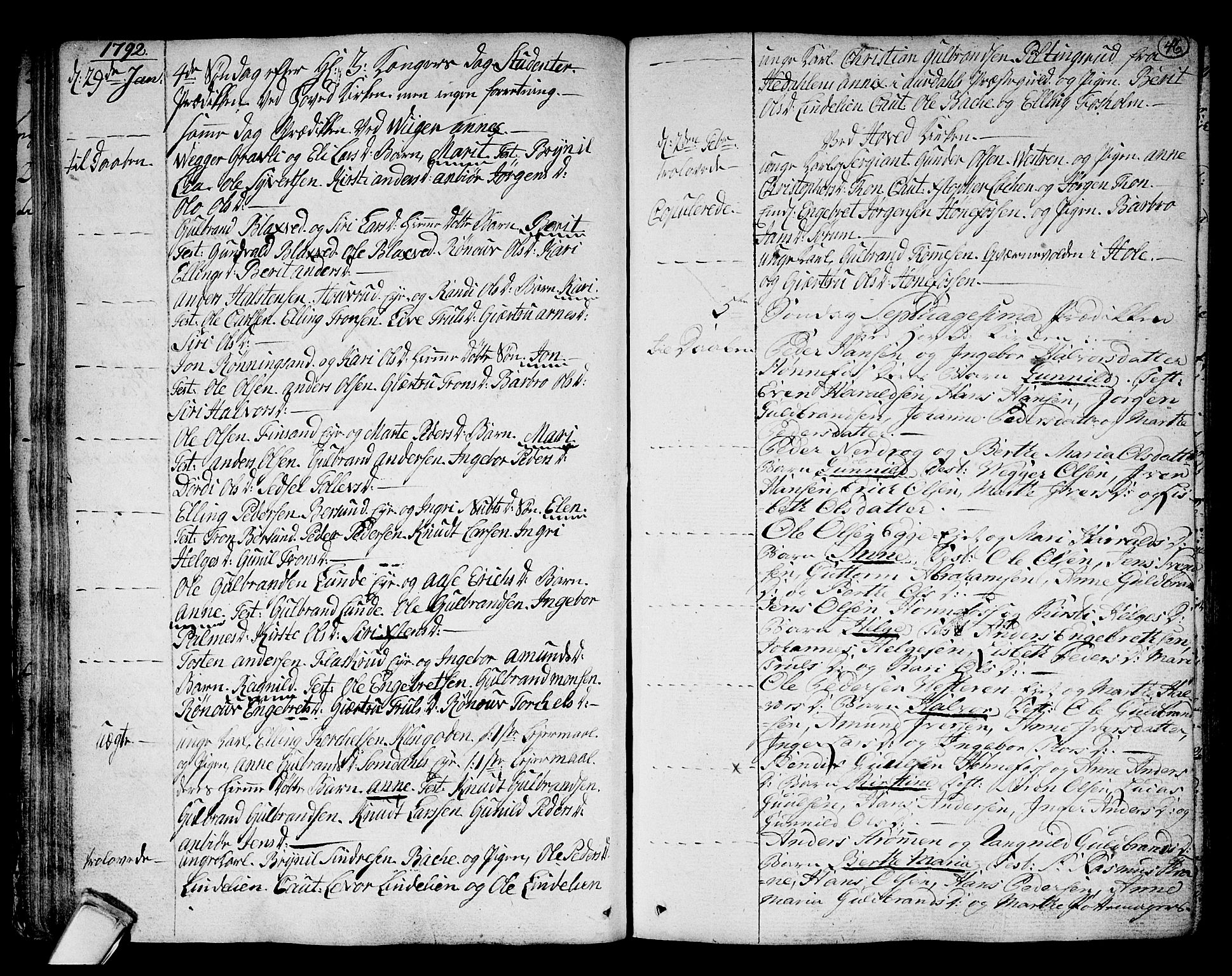 Norderhov kirkebøker, SAKO/A-237/F/Fa/L0006: Parish register (official) no. 6, 1789-1811, p. 46