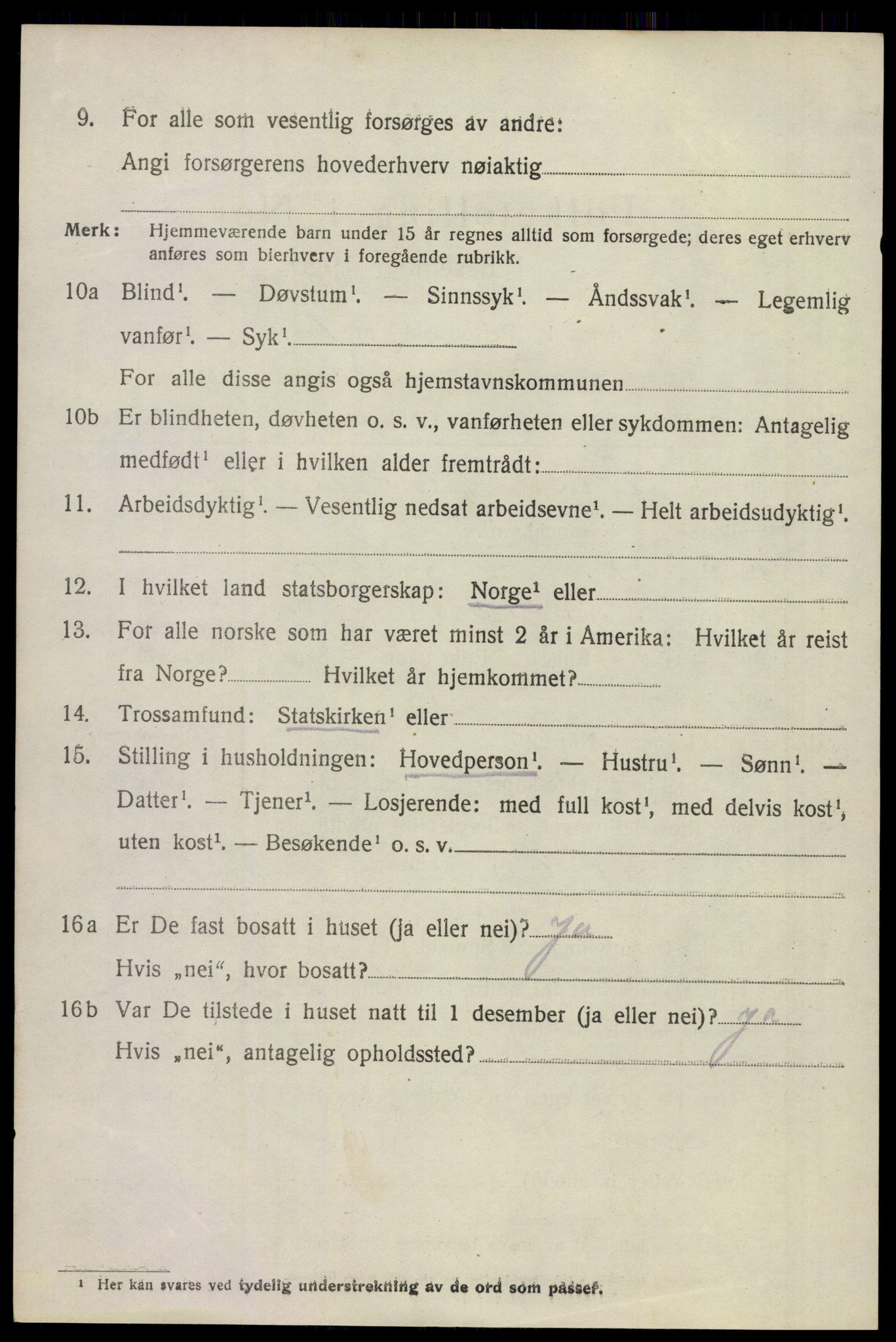 SAKO, 1920 census for Sande, 1920, p. 1971