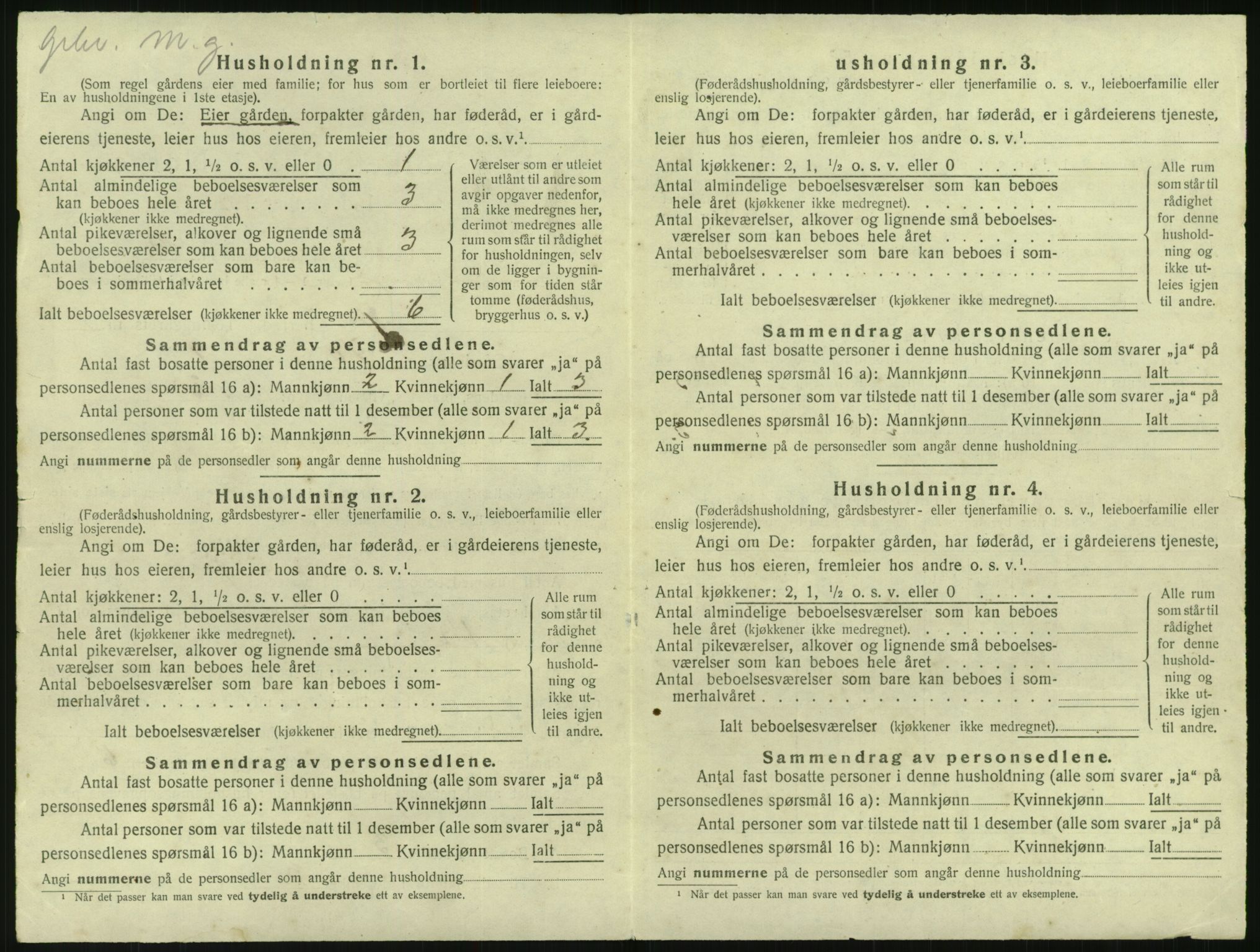 SAK, 1920 census for Åmli, 1920, p. 682