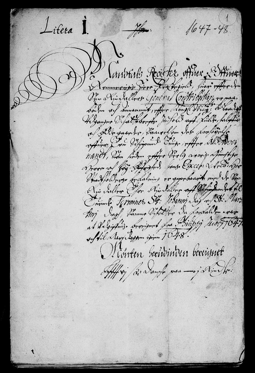 Rentekammeret inntil 1814, Reviderte regnskaper, Lensregnskaper, RA/EA-5023/R/Rb/Rba/L0192: Akershus len, 1647