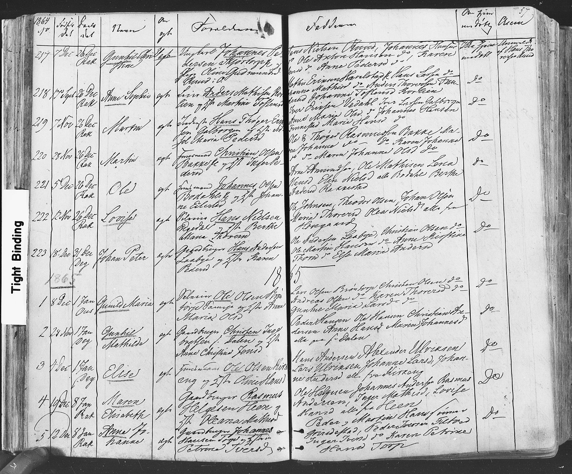 Rakkestad prestekontor Kirkebøker, AV/SAO-A-2008/F/Fa/L0011: Parish register (official) no. I 11, 1862-1877, p. 57