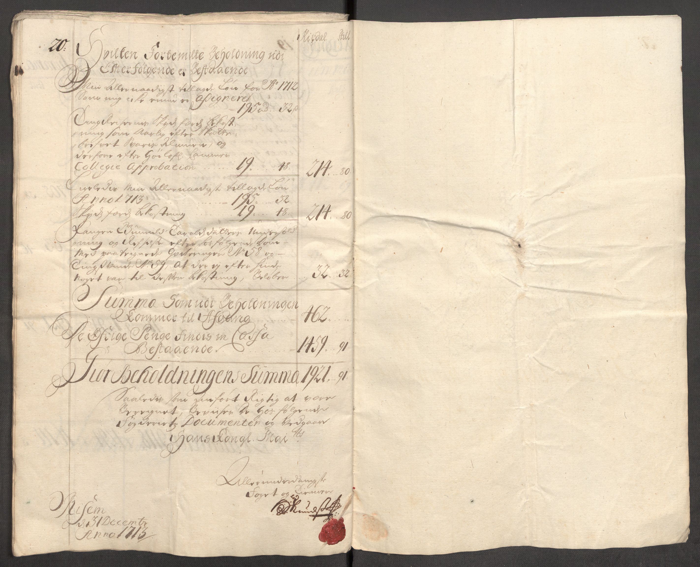 Rentekammeret inntil 1814, Reviderte regnskaper, Fogderegnskap, AV/RA-EA-4092/R04/L0138: Fogderegnskap Moss, Onsøy, Tune, Veme og Åbygge, 1713-1714, p. 25