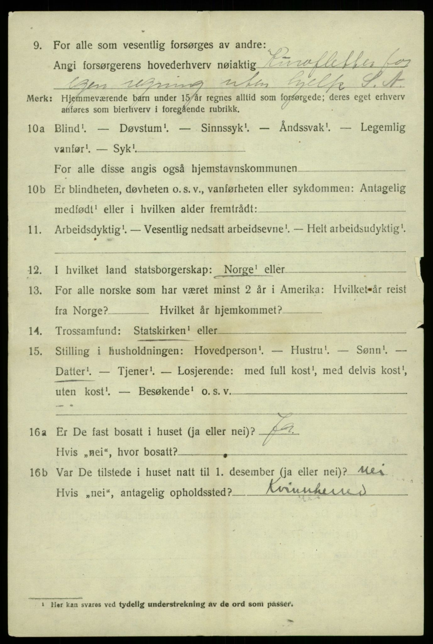 SAB, 1920 census for Jondal, 1920, p. 3755