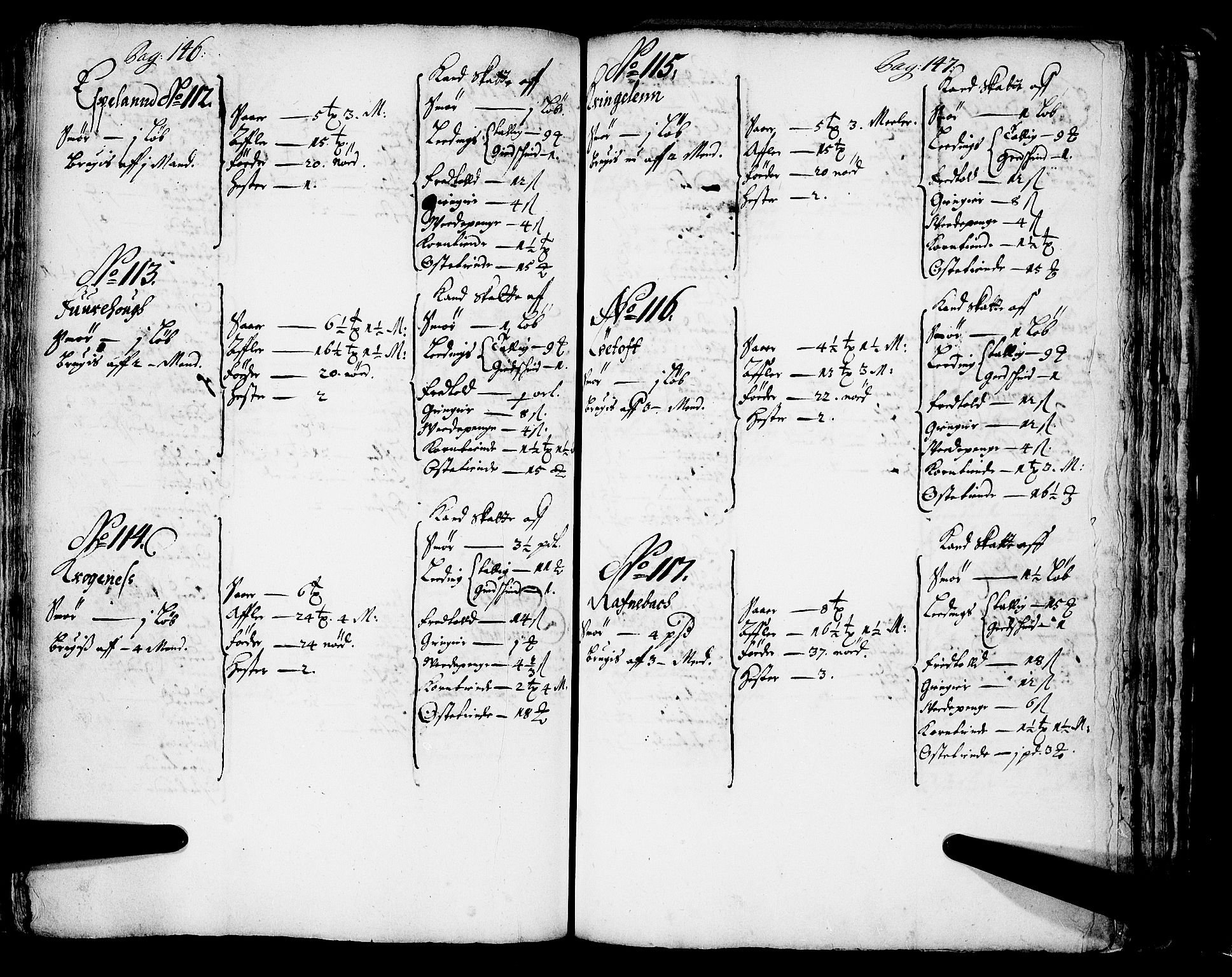 Rentekammeret inntil 1814, Realistisk ordnet avdeling, AV/RA-EA-4070/N/Nb/Nba/L0043: Sunnfjord fogderi, 1667, p. 146-147