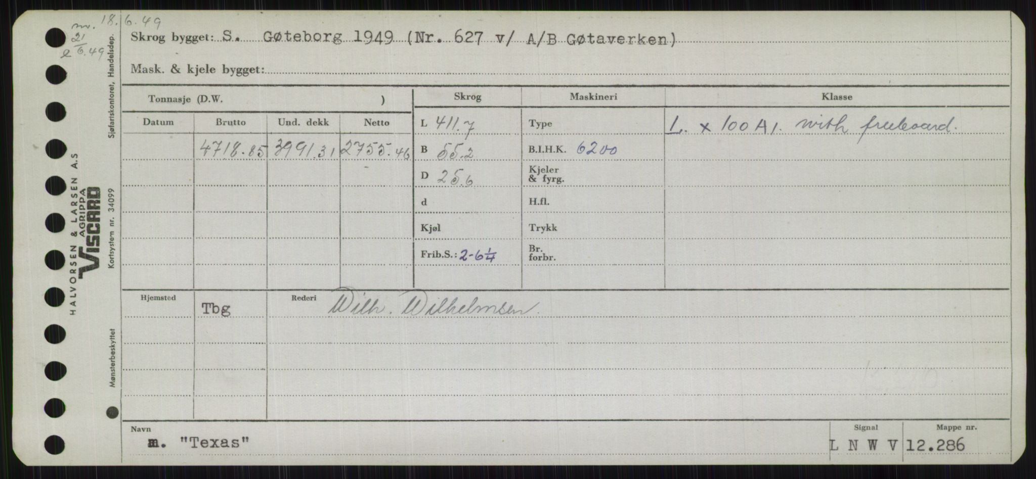 Sjøfartsdirektoratet med forløpere, Skipsmålingen, RA/S-1627/H/Hb/L0005: Fartøy, T-Å, p. 89