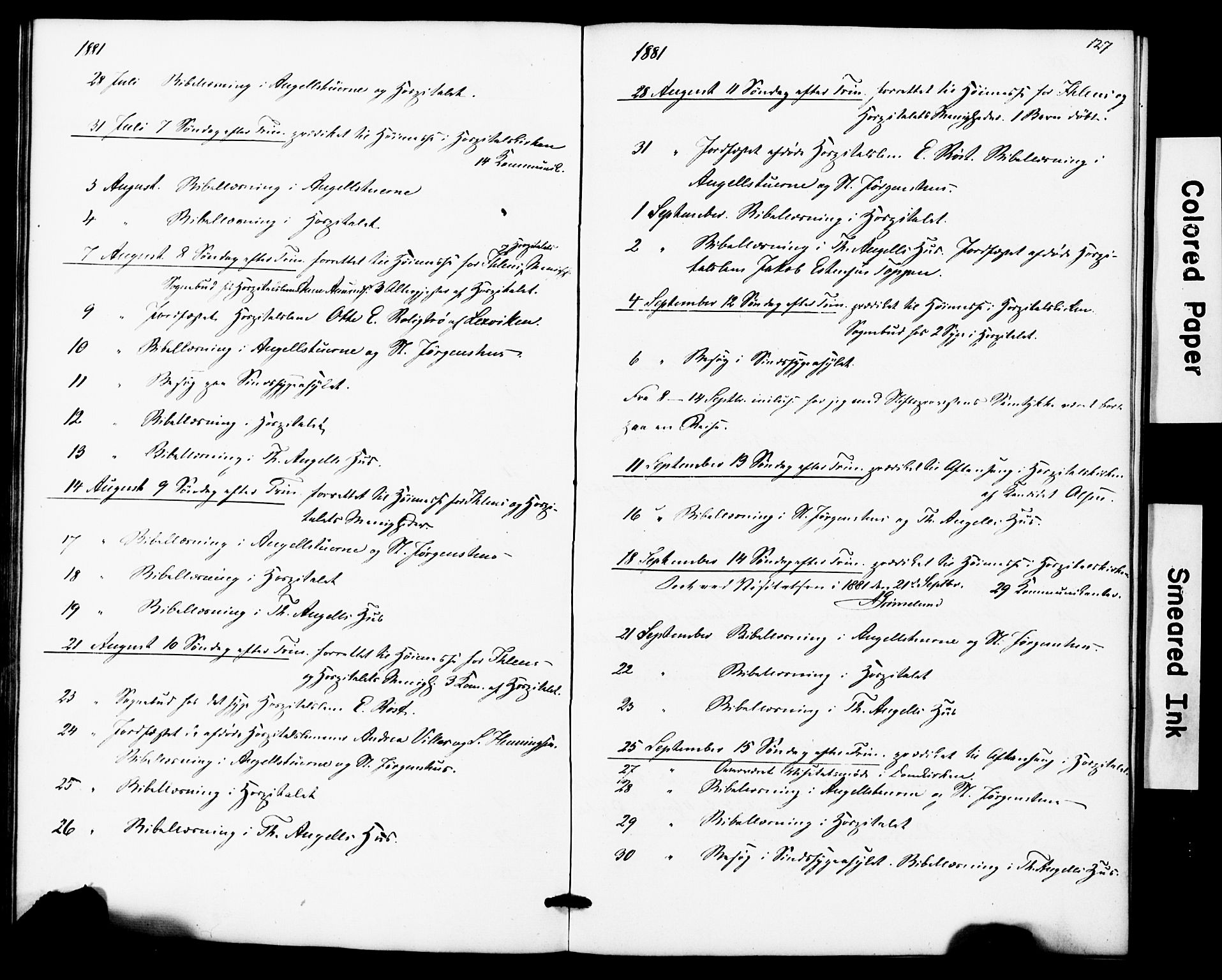 Ministerialprotokoller, klokkerbøker og fødselsregistre - Sør-Trøndelag, SAT/A-1456/623/L0469: Parish register (official) no. 623A03, 1868-1883, p. 127