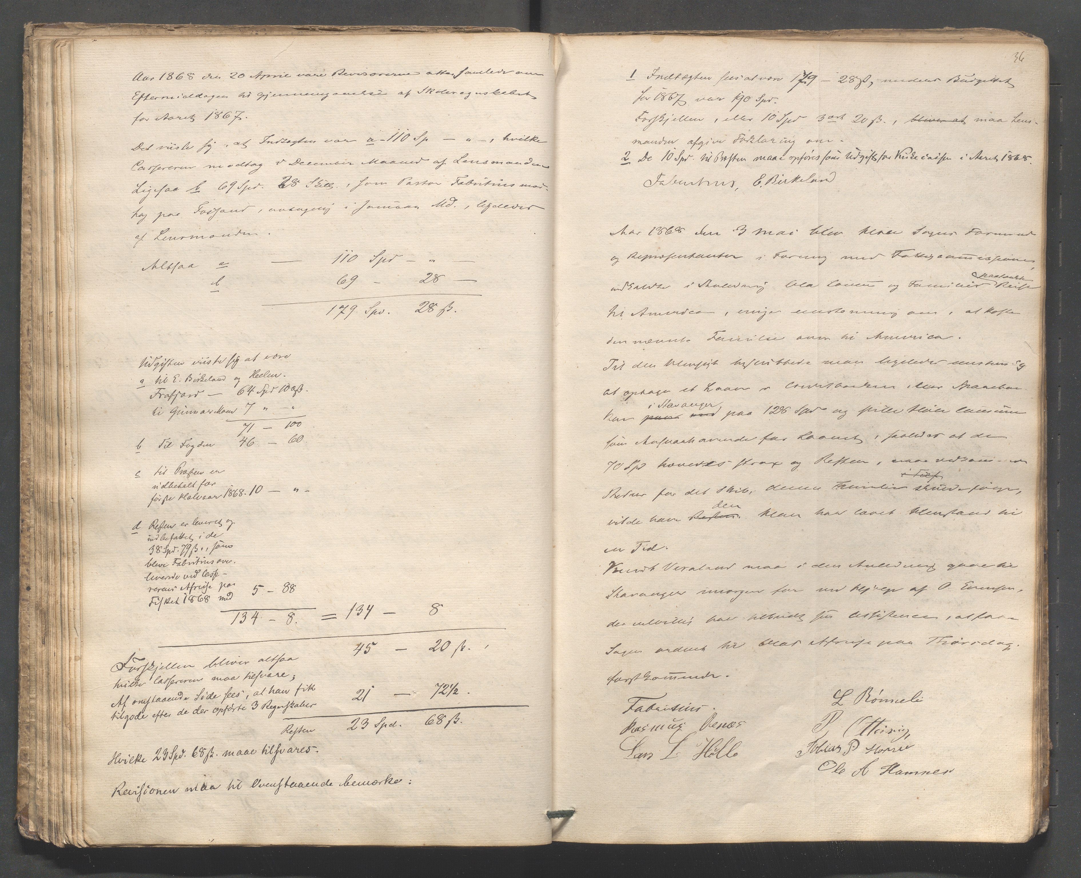 Høle kommune - Formannskapet, IKAR/K-100021/A/Aa/L0002: Møtebok, 1854-1877, p. 36