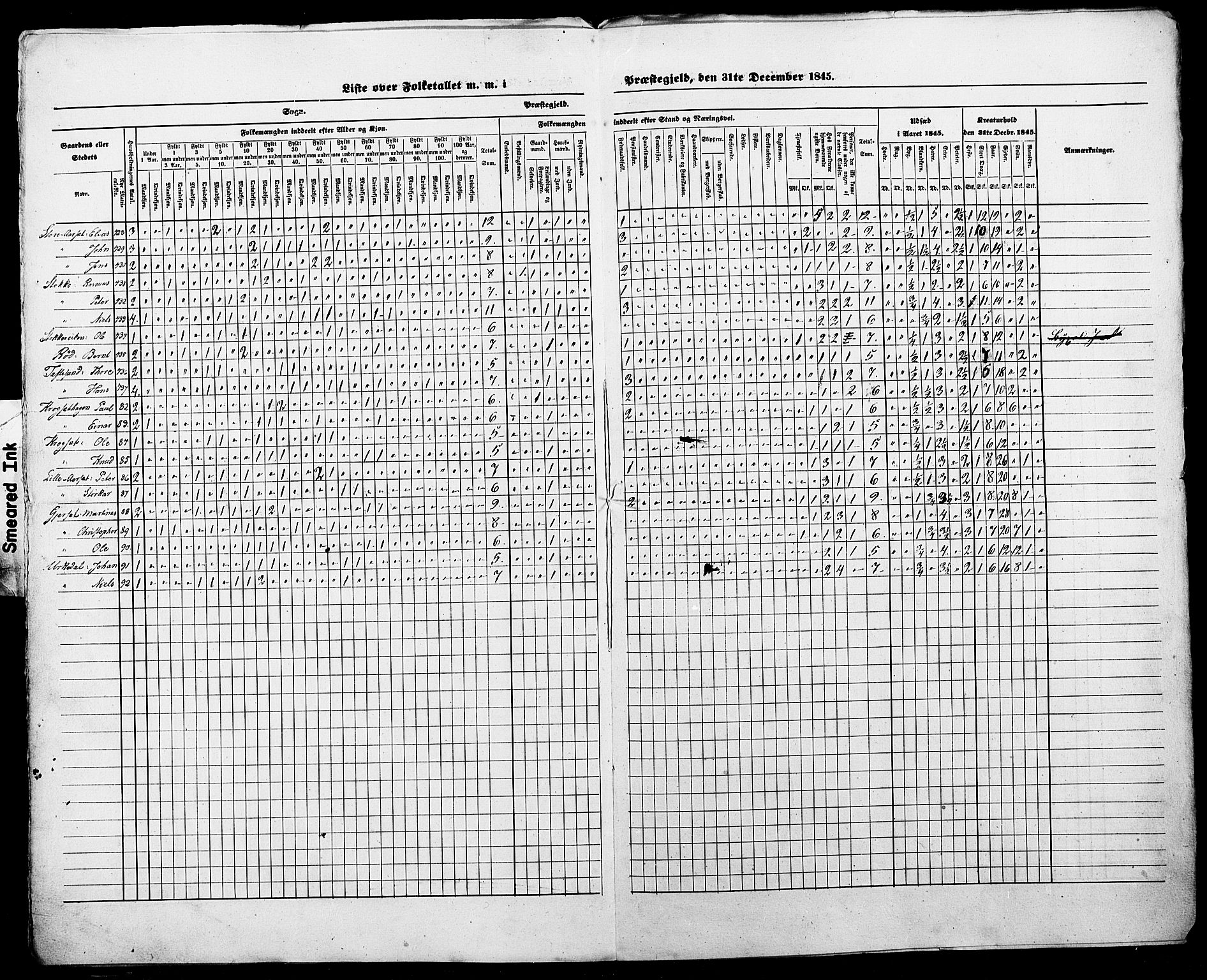 SAT, Census 1845 for Borgund, 1845, p. 18