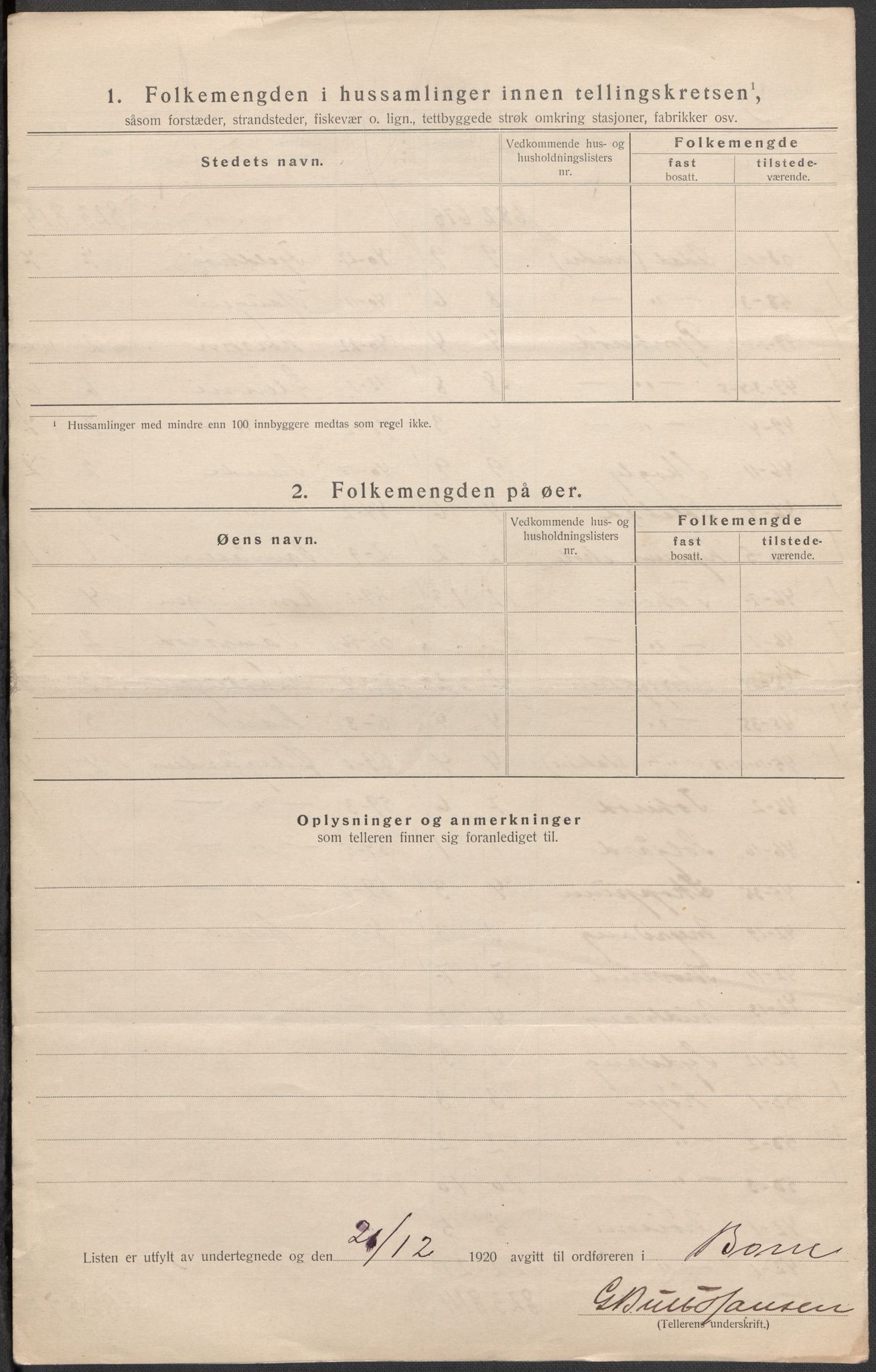 SAKO, 1920 census for Borre, 1920, p. 29