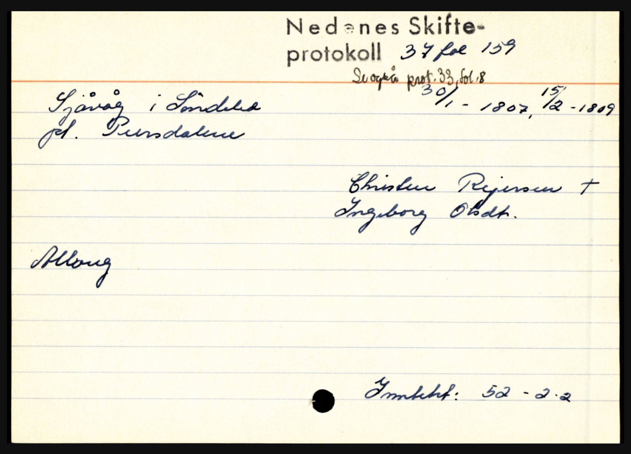 Nedenes sorenskriveri før 1824, AV/SAK-1221-0007/H, p. 26283