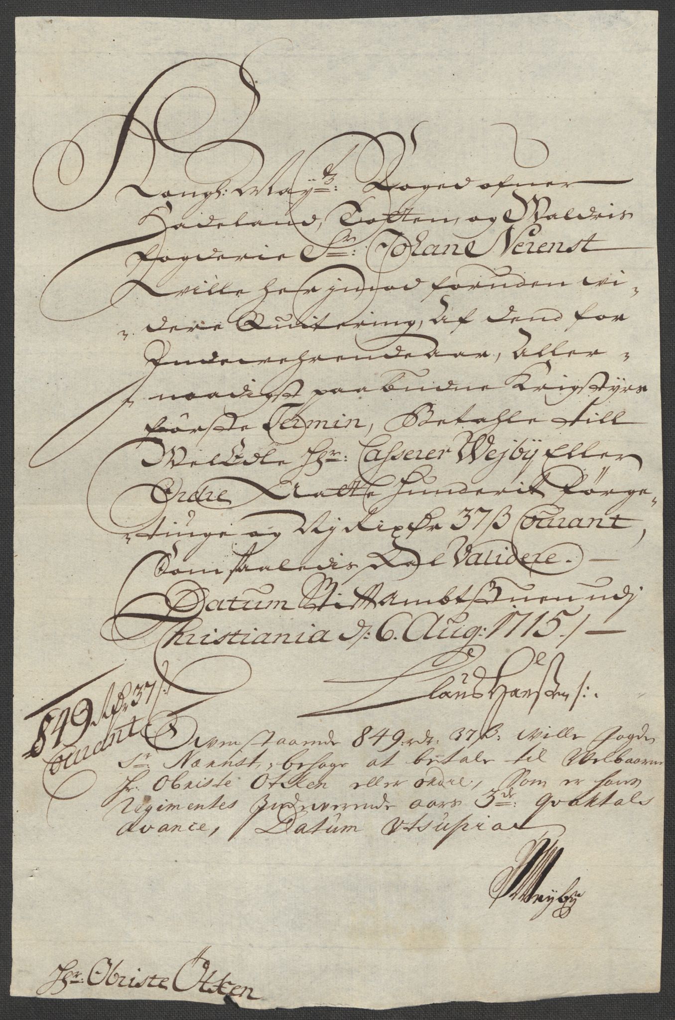 Rentekammeret inntil 1814, Reviderte regnskaper, Fogderegnskap, AV/RA-EA-4092/R18/L1314: Fogderegnskap Hadeland, Toten og Valdres, 1715, p. 460