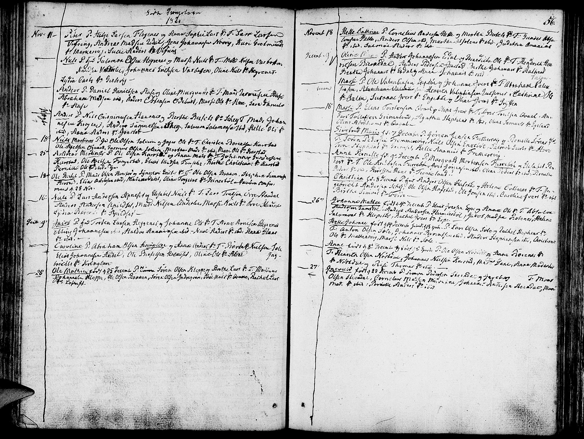 Førde sokneprestembete, SAB/A-79901/H/Haa/Haaa/L0005: Parish register (official) no. A 5, 1803-1821, p. 56