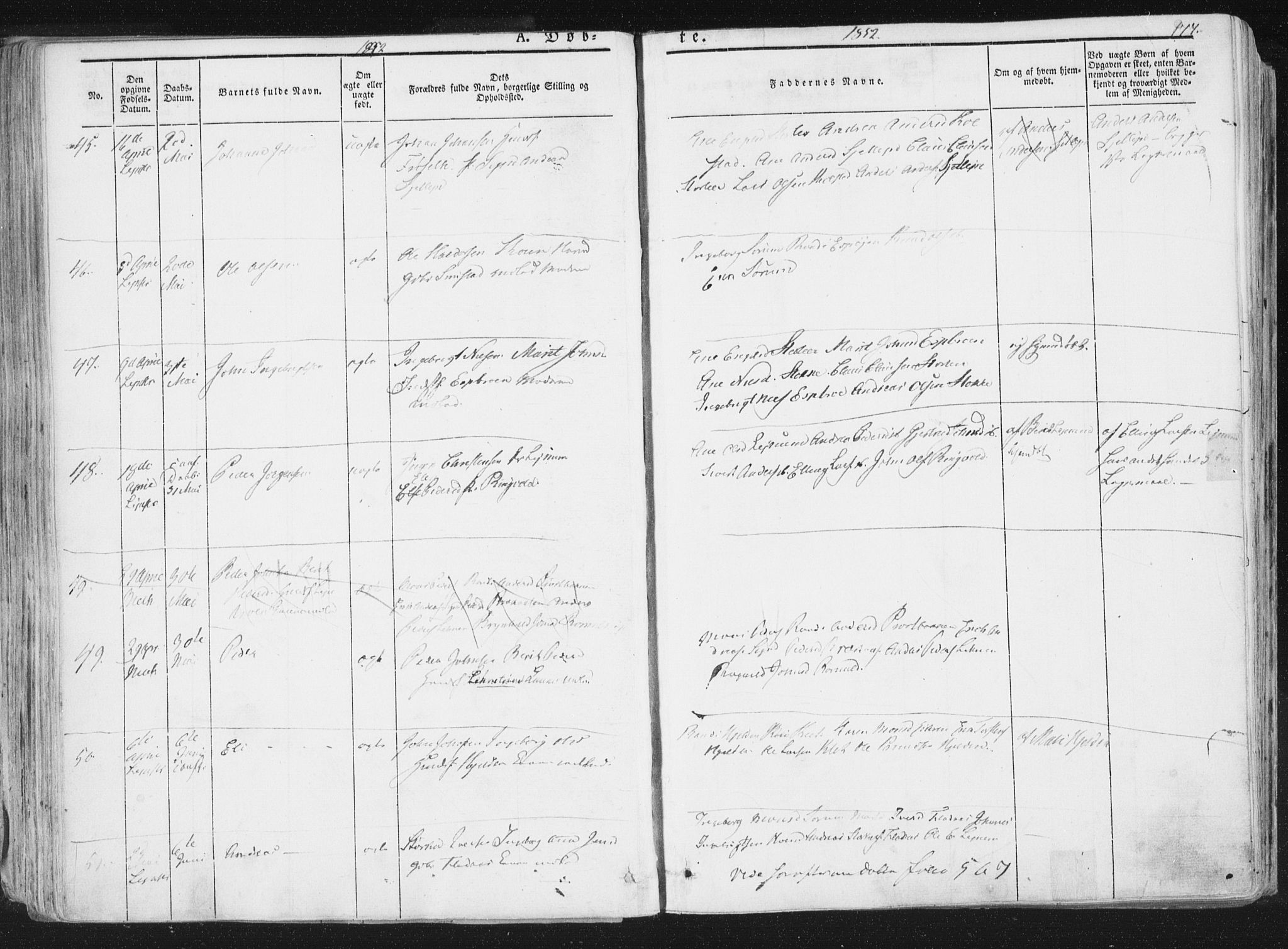 Ministerialprotokoller, klokkerbøker og fødselsregistre - Sør-Trøndelag, SAT/A-1456/691/L1074: Parish register (official) no. 691A06, 1842-1852, p. 177