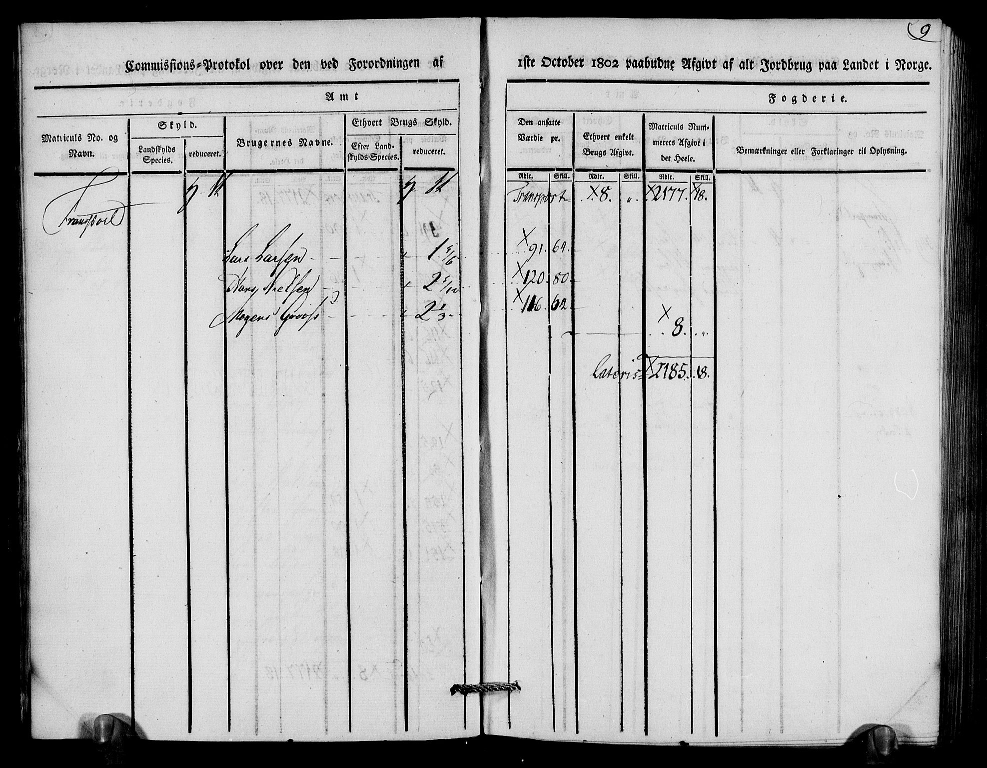 Rentekammeret inntil 1814, Realistisk ordnet avdeling, AV/RA-EA-4070/N/Ne/Nea/L0079: Nedenes fogderi. Kommisjonsprotokoll "Nr. 2", for Strengereid skipreide, 1803, p. 10