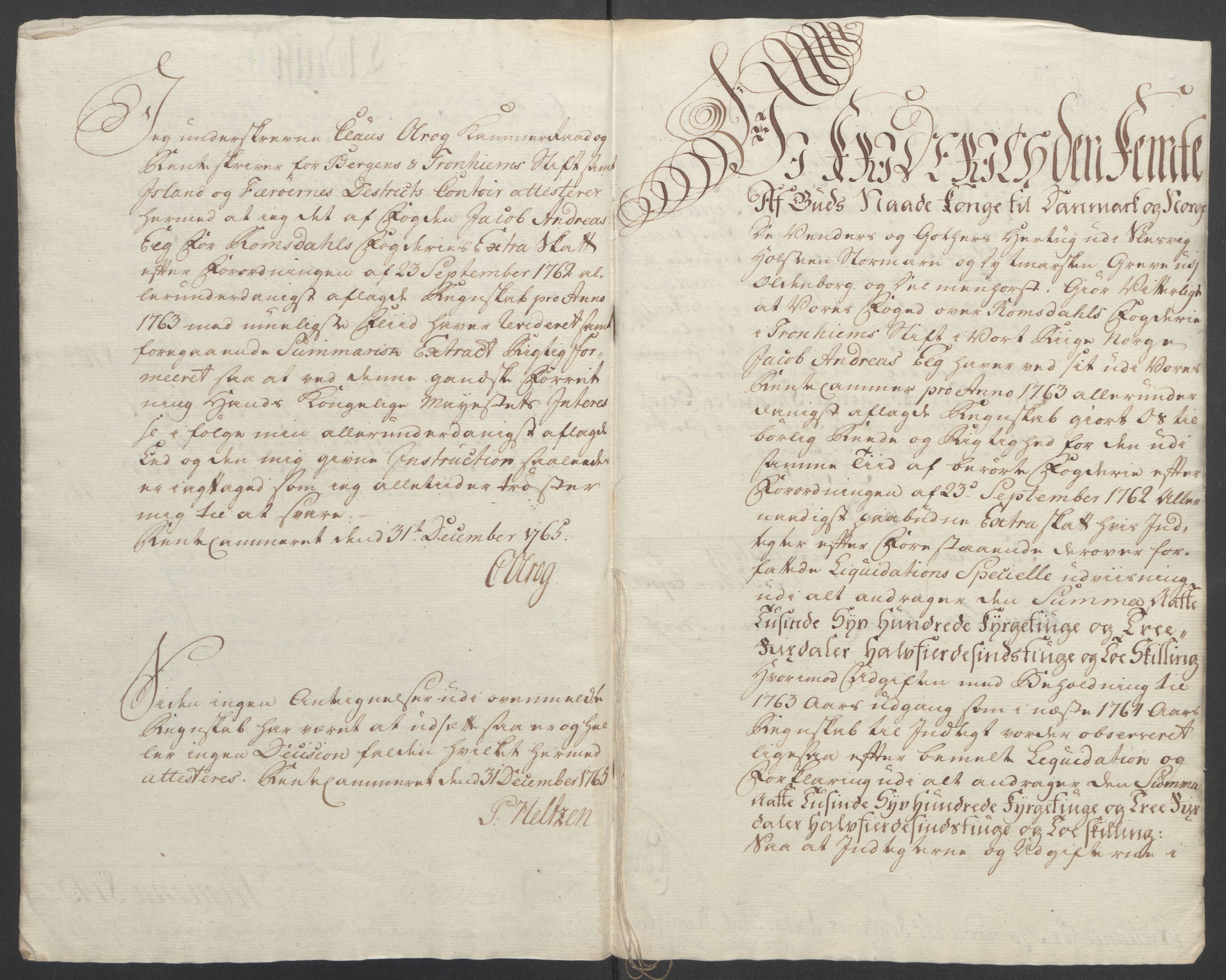 Rentekammeret inntil 1814, Reviderte regnskaper, Fogderegnskap, RA/EA-4092/R55/L3730: Ekstraskatten Romsdal, 1762-1763, p. 359