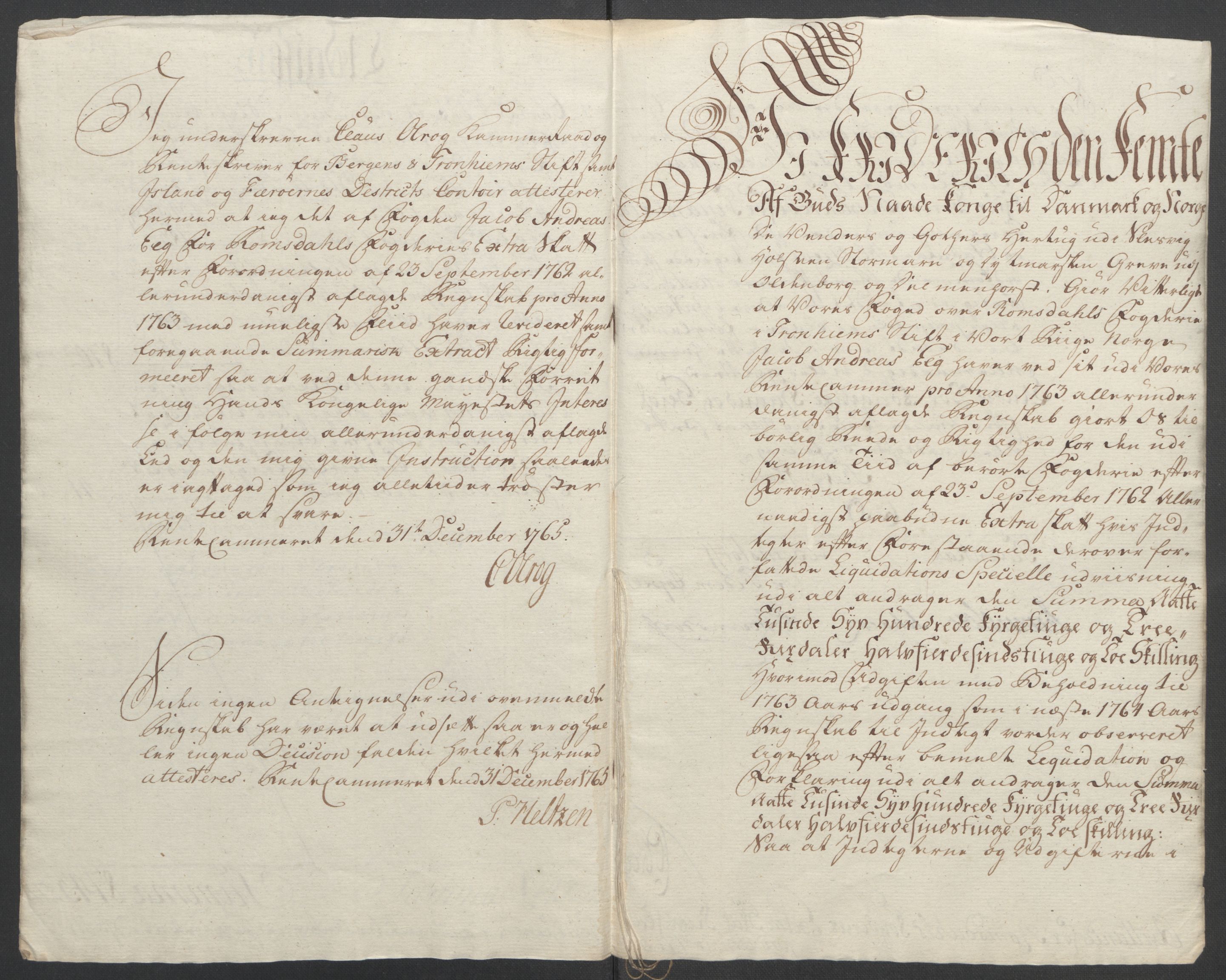 Rentekammeret inntil 1814, Reviderte regnskaper, Fogderegnskap, AV/RA-EA-4092/R55/L3730: Ekstraskatten Romsdal, 1762-1763, p. 359