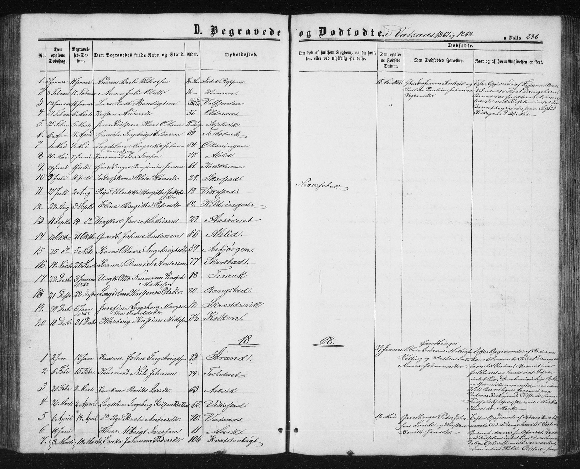 Ministerialprotokoller, klokkerbøker og fødselsregistre - Nordland, AV/SAT-A-1459/810/L0158: Parish register (copy) no. 810C02 /1, 1863-1883, p. 236