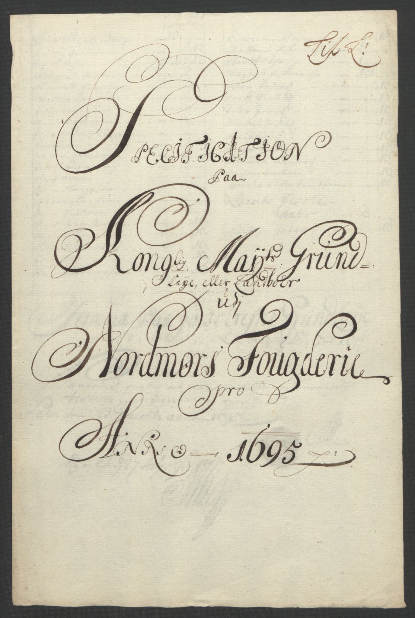 Rentekammeret inntil 1814, Reviderte regnskaper, Fogderegnskap, RA/EA-4092/R56/L3736: Fogderegnskap Nordmøre, 1694-1696, p. 285