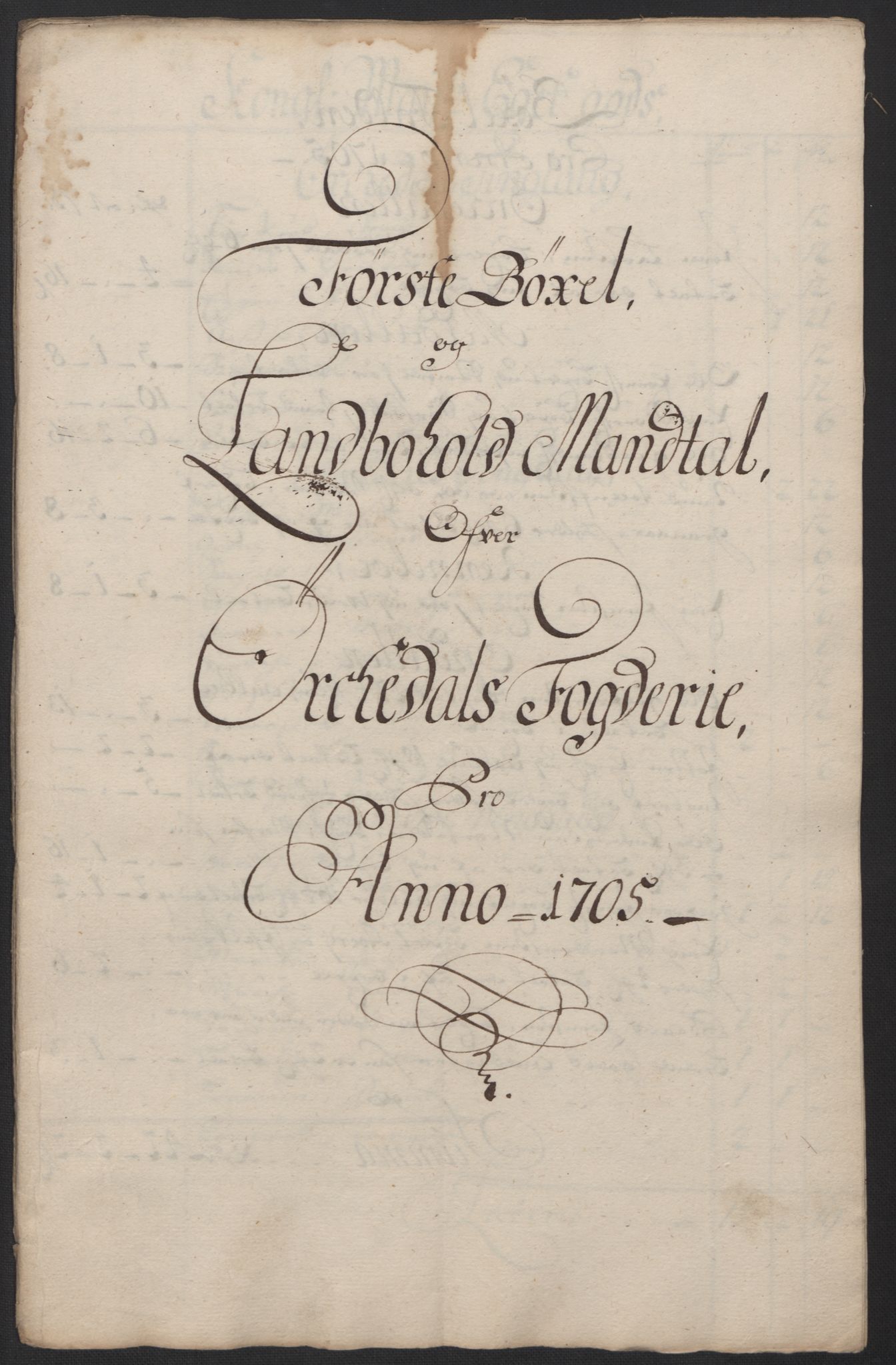 Rentekammeret inntil 1814, Reviderte regnskaper, Fogderegnskap, RA/EA-4092/R60/L3955: Fogderegnskap Orkdal og Gauldal, 1705, p. 155