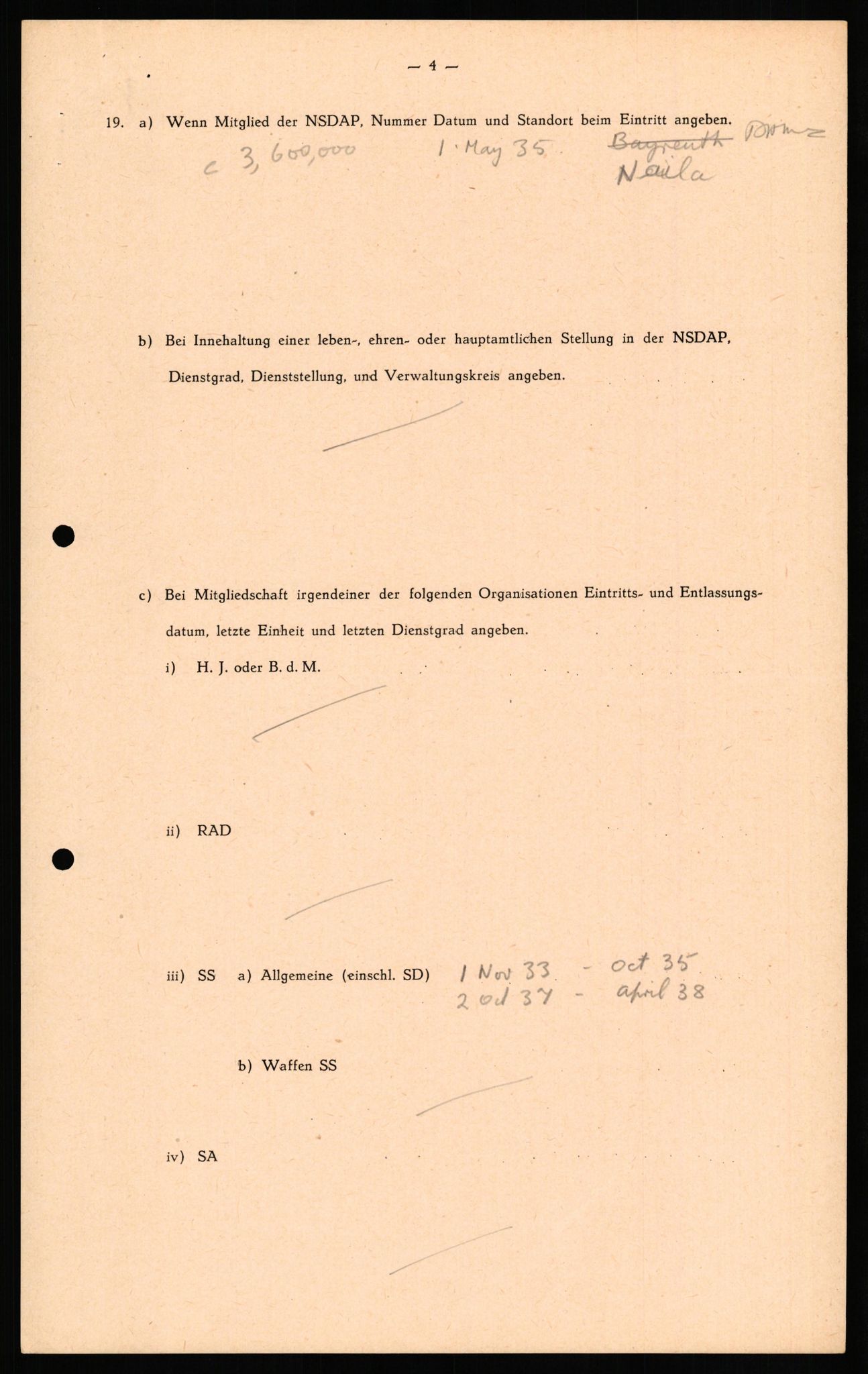 Forsvaret, Forsvarets overkommando II, AV/RA-RAFA-3915/D/Db/L0026: CI Questionaires. Tyske okkupasjonsstyrker i Norge. Tyskere., 1945-1946, p. 344