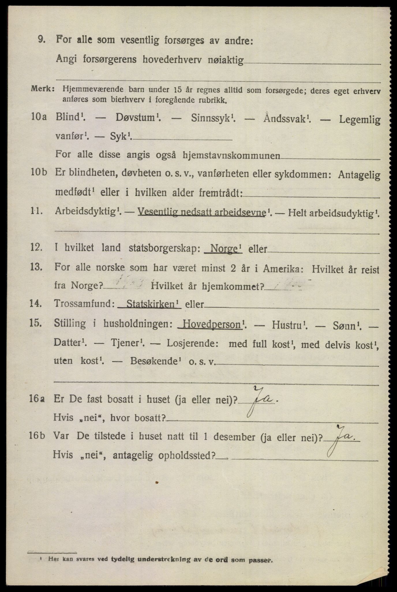 SAKO, 1920 census for Gol, 1920, p. 2743