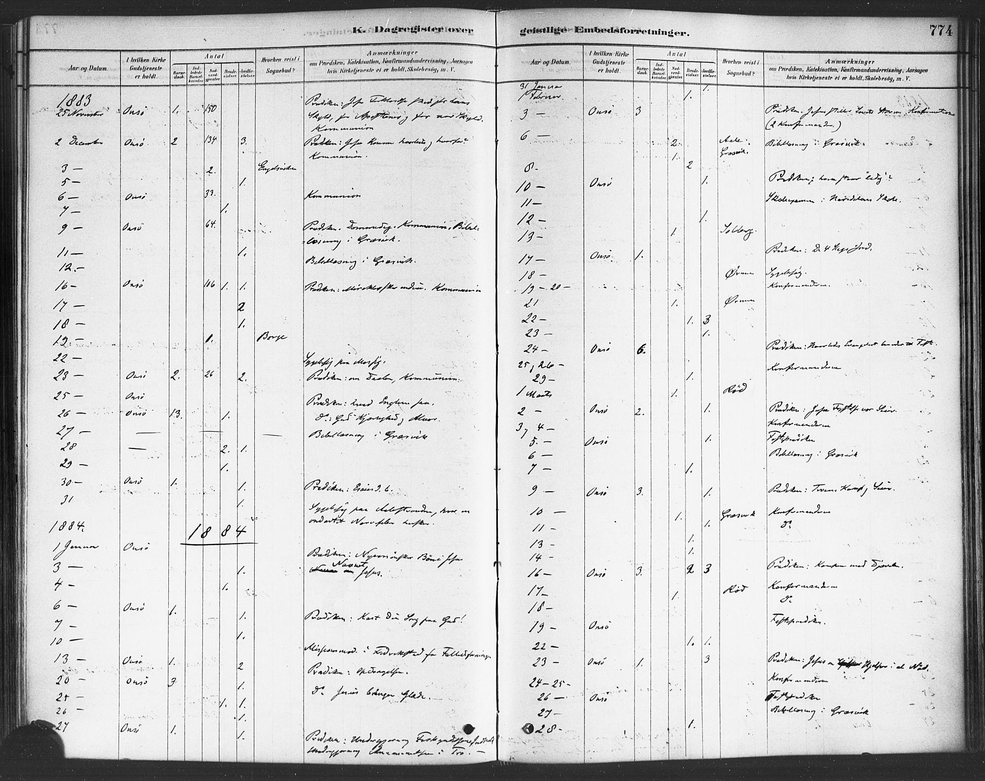Onsøy prestekontor Kirkebøker, SAO/A-10914/F/Fa/L0006: Parish register (official) no. I 6, 1878-1898, p. 774