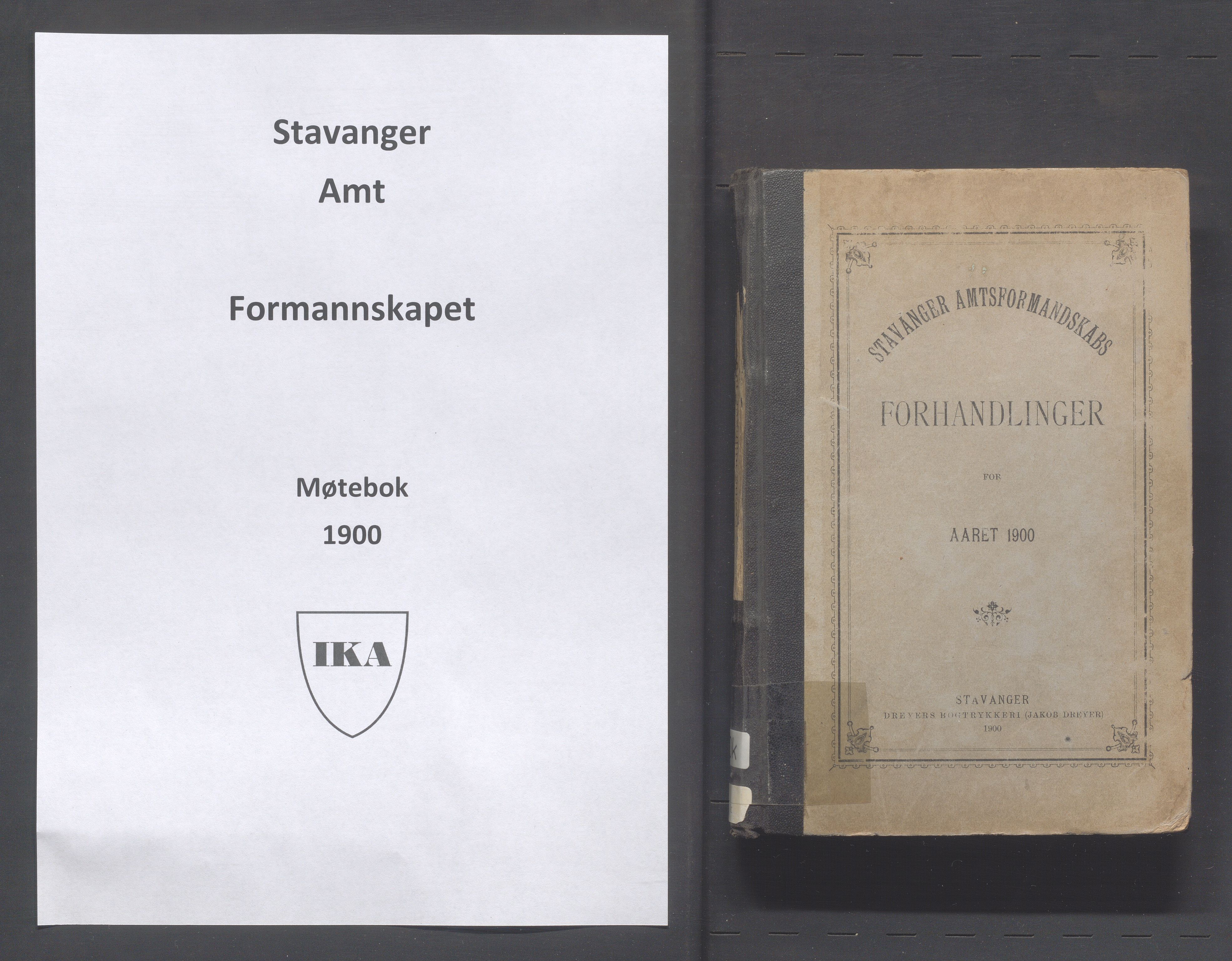 Rogaland fylkeskommune - Fylkesrådmannen , IKAR/A-900/A, 1900, p. 1