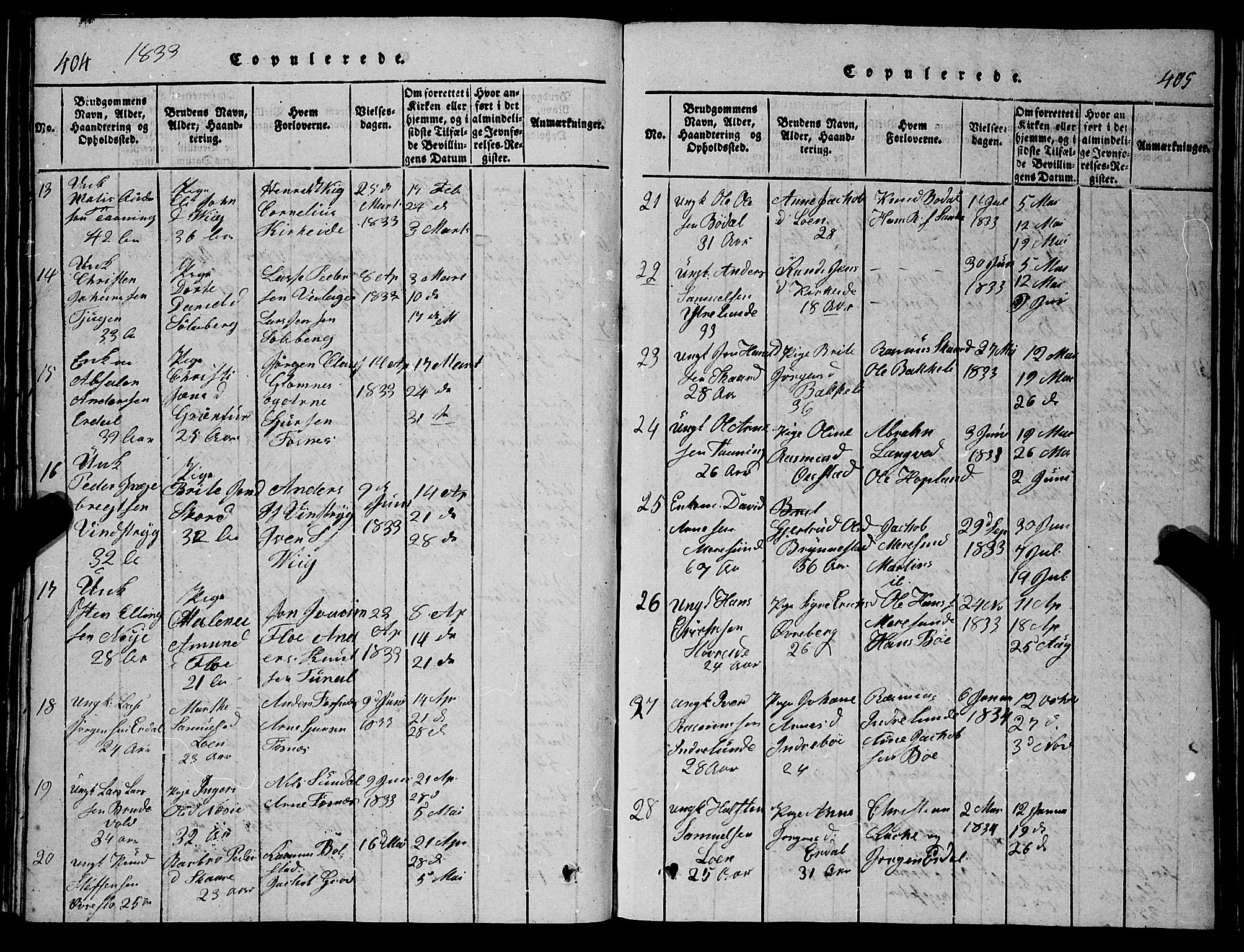 Stryn Sokneprestembete, AV/SAB-A-82501: Parish register (copy) no. C 1, 1801-1845, p. 404-405