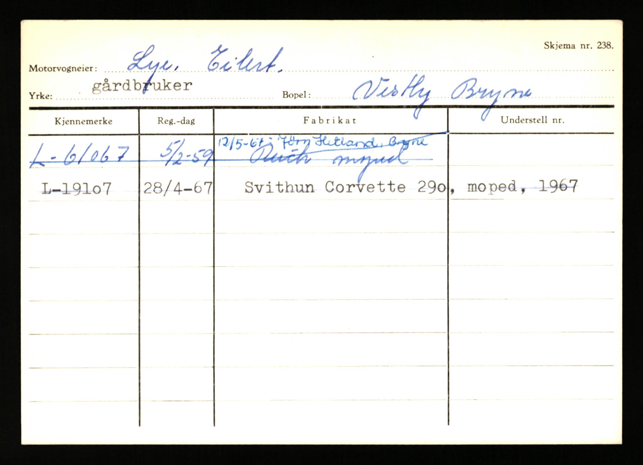 Stavanger trafikkstasjon, AV/SAST-A-101942/0/H/L0024: Lyberg - Melgård, 1930-1971, p. 7