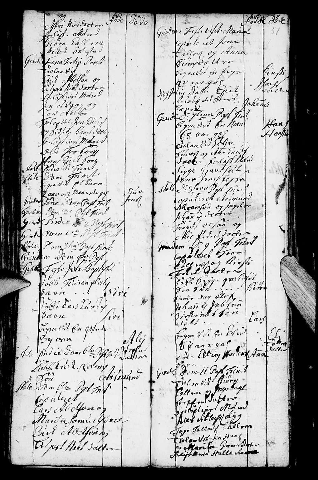 Etne sokneprestembete, AV/SAB-A-75001/H/Haa: Parish register (official) no. A 2, 1725-1755, p. 51