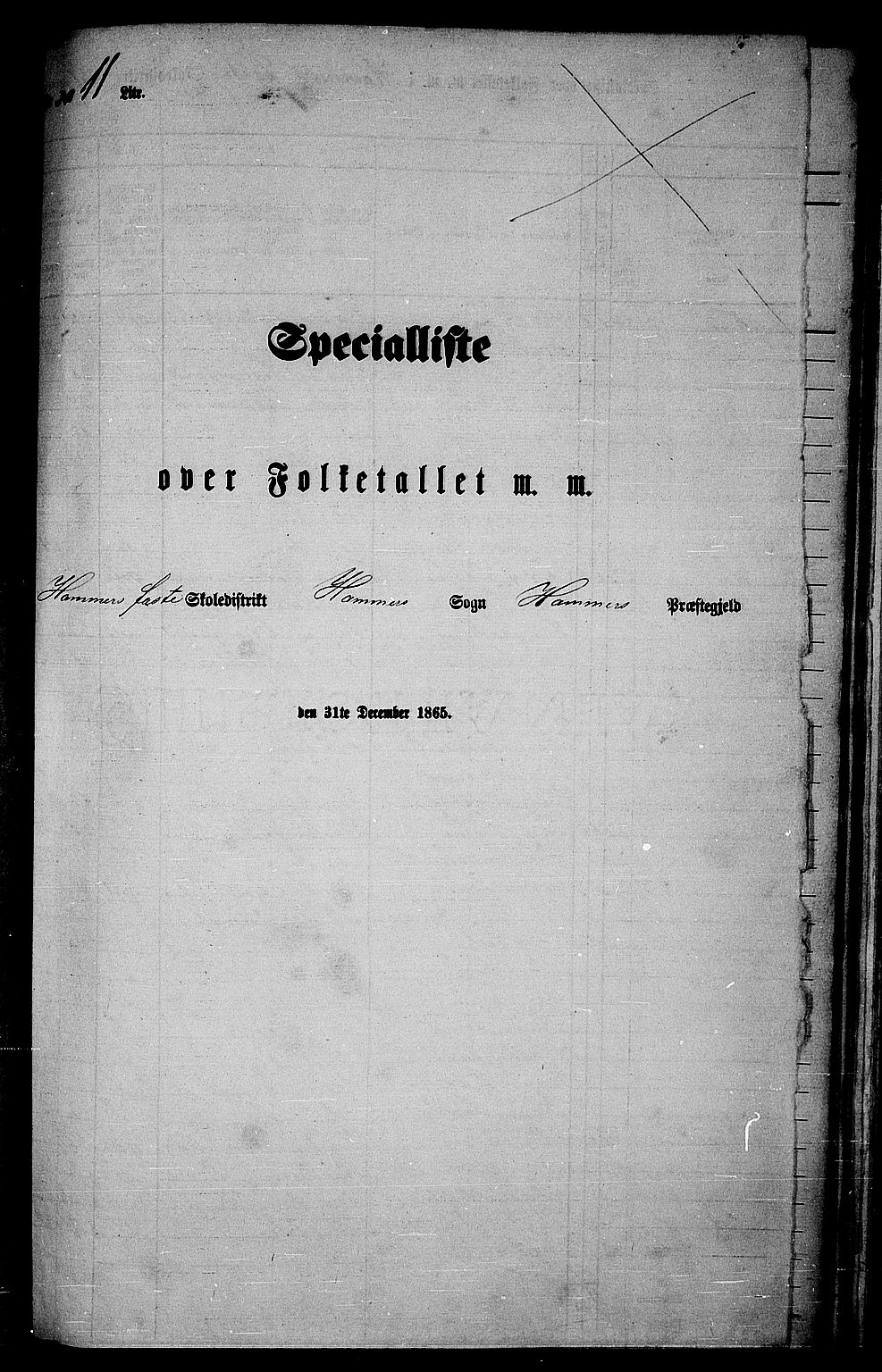 RA, 1865 census for Hamre, 1865, p. 143