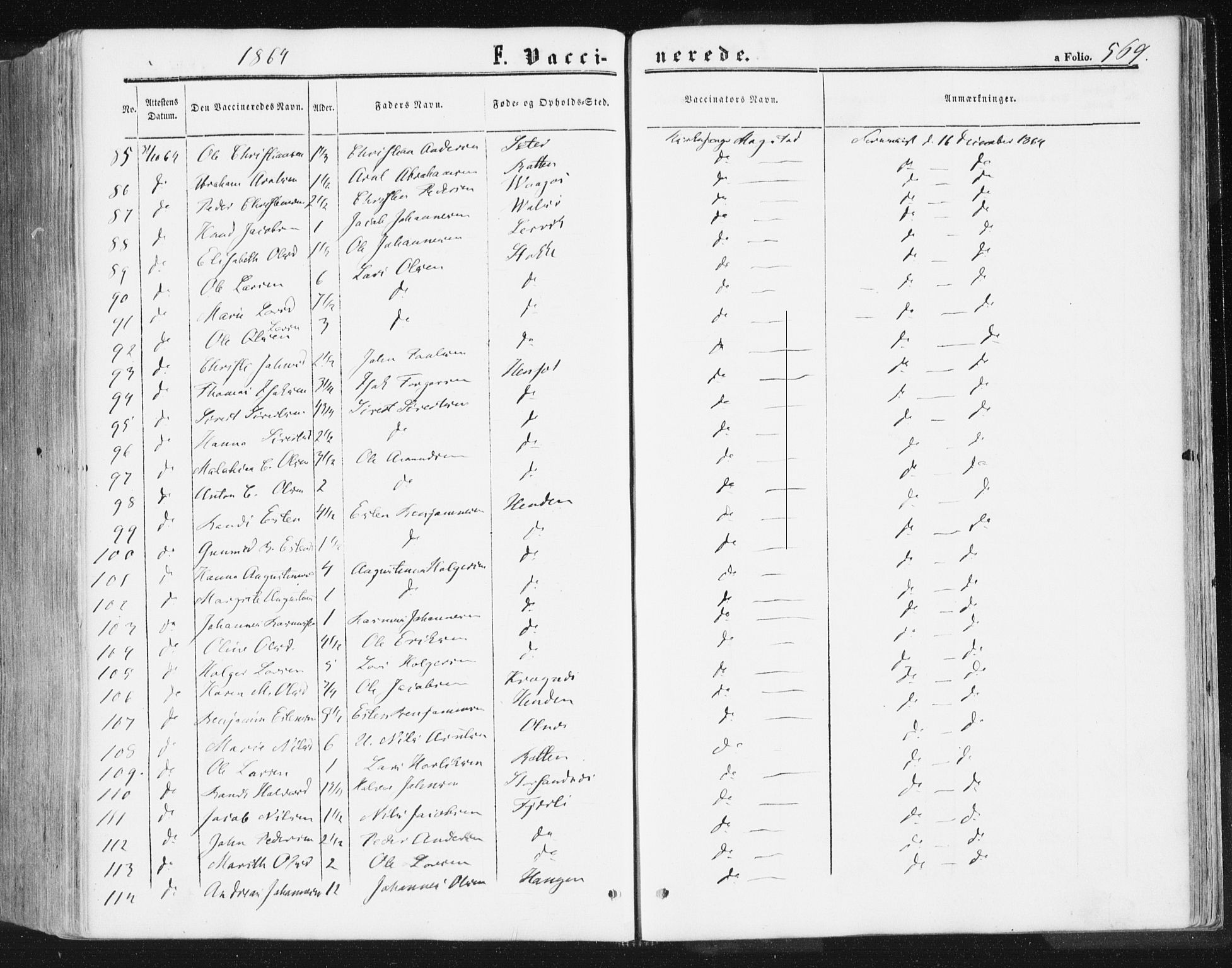 Ministerialprotokoller, klokkerbøker og fødselsregistre - Møre og Romsdal, AV/SAT-A-1454/578/L0905: Parish register (official) no. 578A04, 1859-1877, p. 569