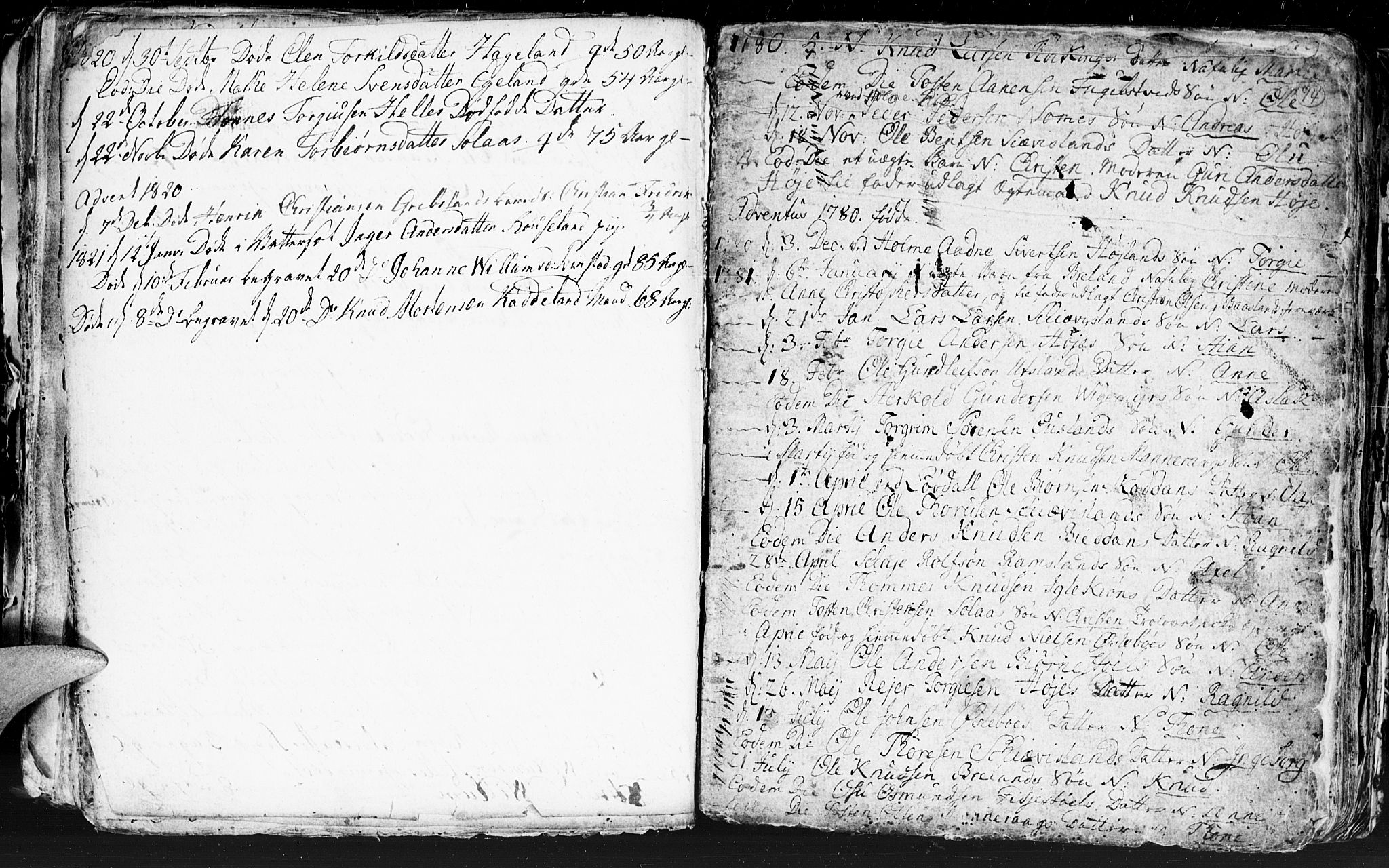 Holum sokneprestkontor, SAK/1111-0022/F/Fb/Fba/L0001: Parish register (copy) no. B 1 /3, 1770-1802, p. 94